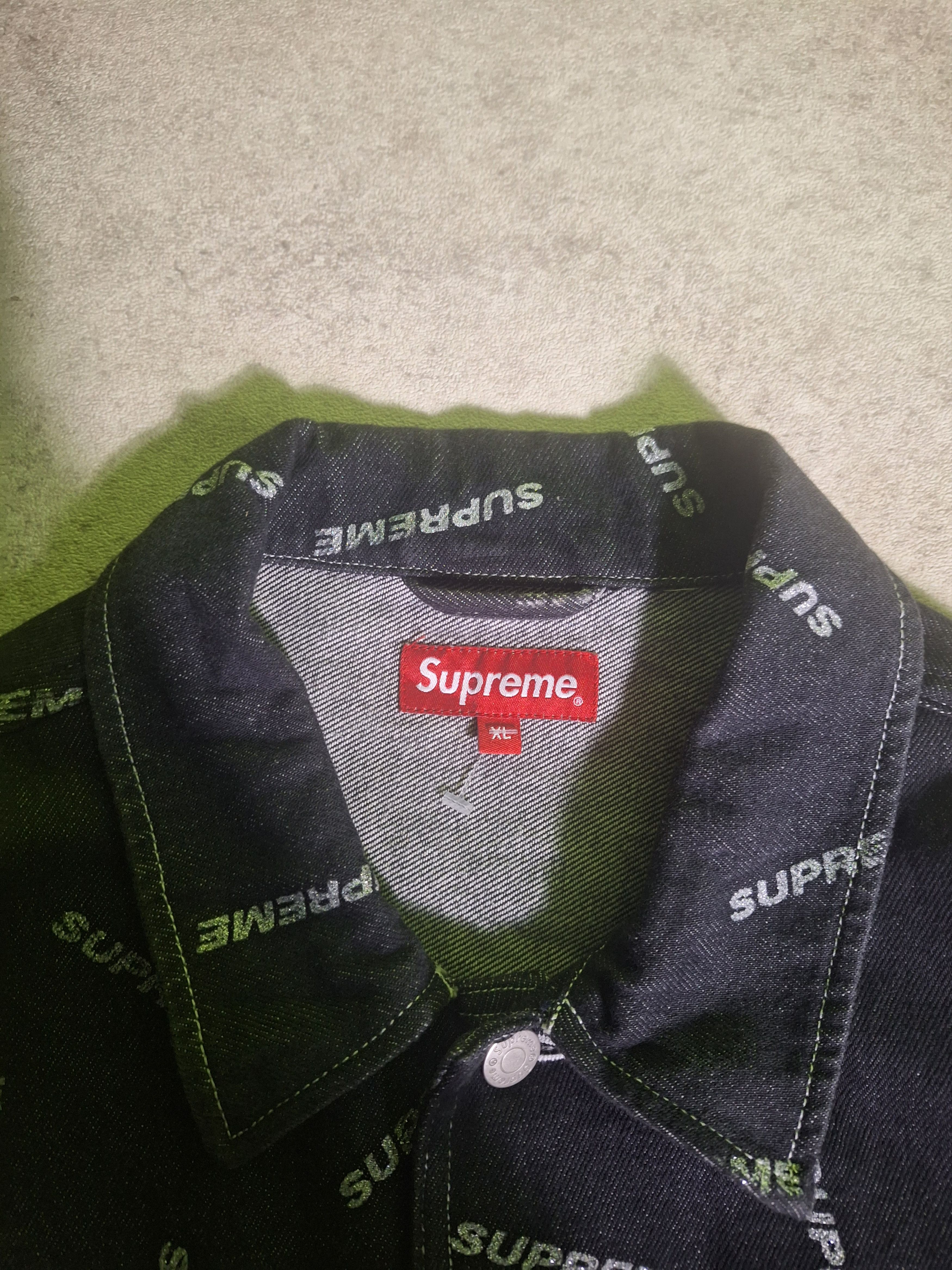 Supreme Chore Denim Supreme Gliters Aop Size US XL / EU 56 / 4 - 7 Thumbnail