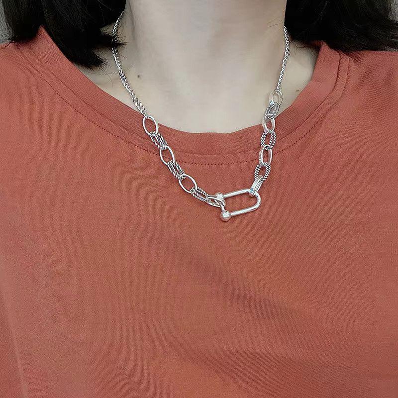 Jewelry Creative Vintage Hip HopU-shaped Necklace Size ONE SIZE - 1 Thumbnail