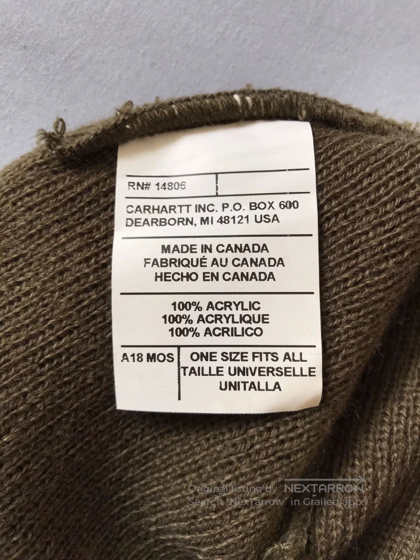 Carhartt Carhartt A18 MOS Knit Beanie. Size ONE SIZE - 8 Thumbnail