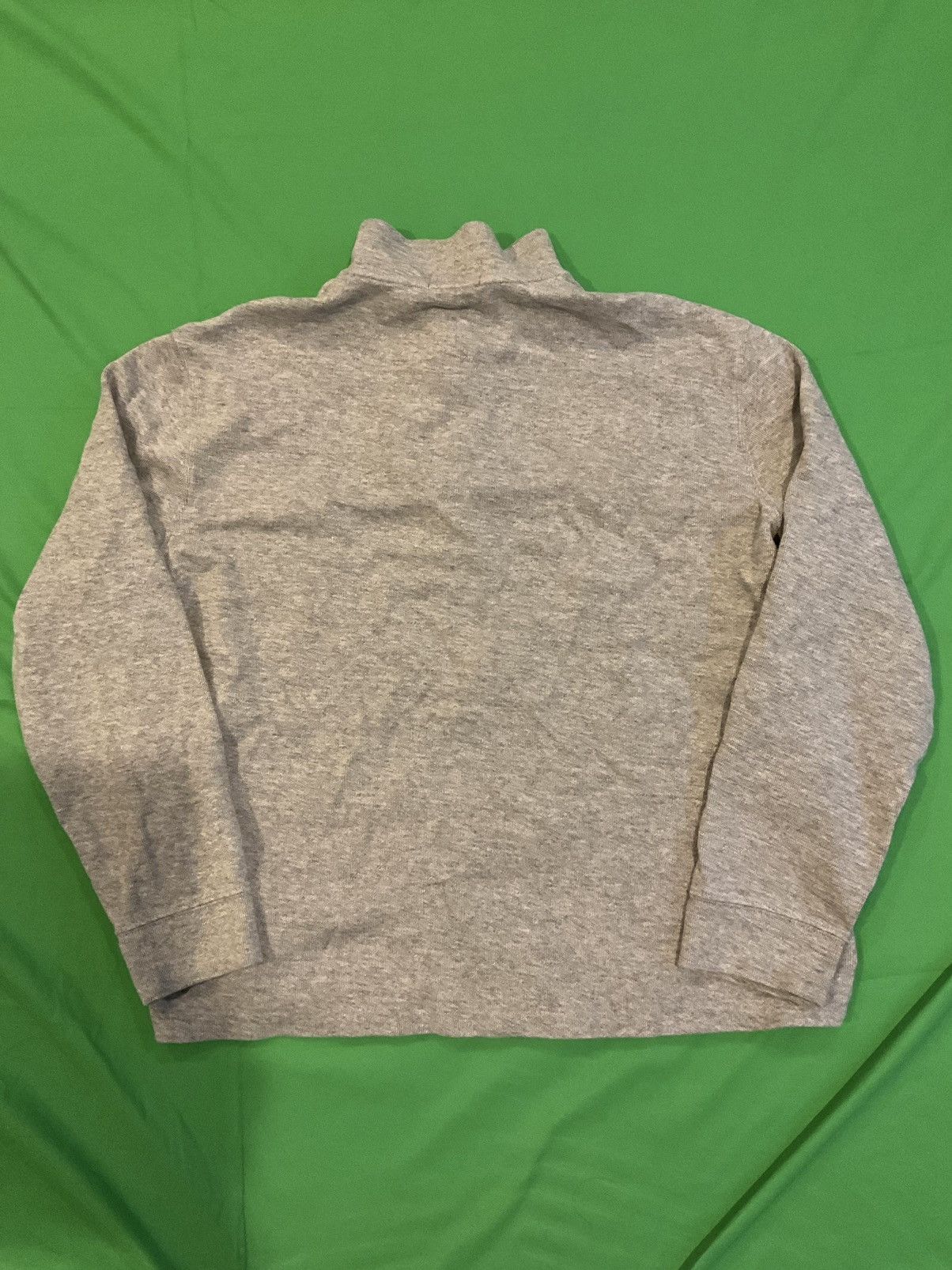 Polo Ralph Lauren × Vintage Grey Polo Ralph Lauren 1/4 zip sweatshirt Size US L / EU 52-54 / 3 - 2 Thumbnail