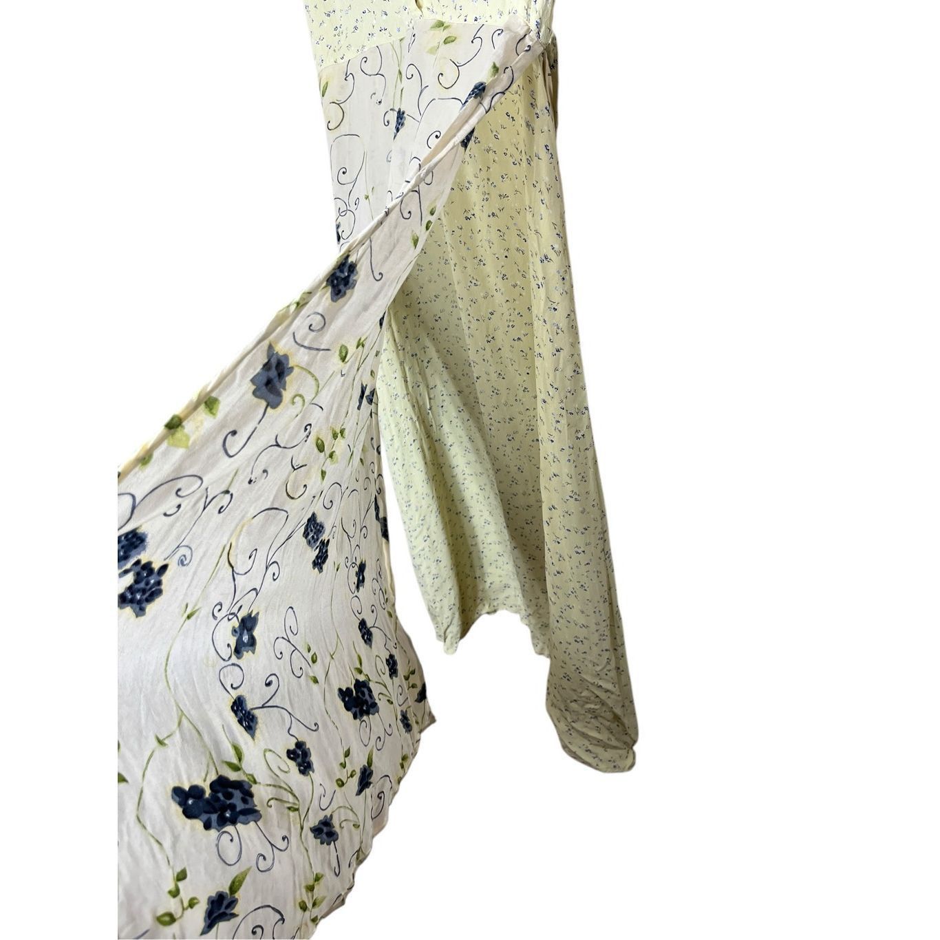 Other Vintage Indira 90s Y2K Yellow Floral Print Dress Size Large Size L / US 10 / IT 46 - 3 Thumbnail