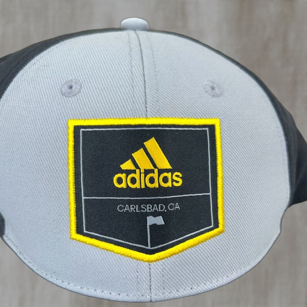 Adidas Adidas Hat Cap Baseball Mens One Size Black Gray Carlsbad CA Golf Patch Dad Progressive Logo Outdoor Retro Sports Size ONE SIZE - 1 Thumbnail