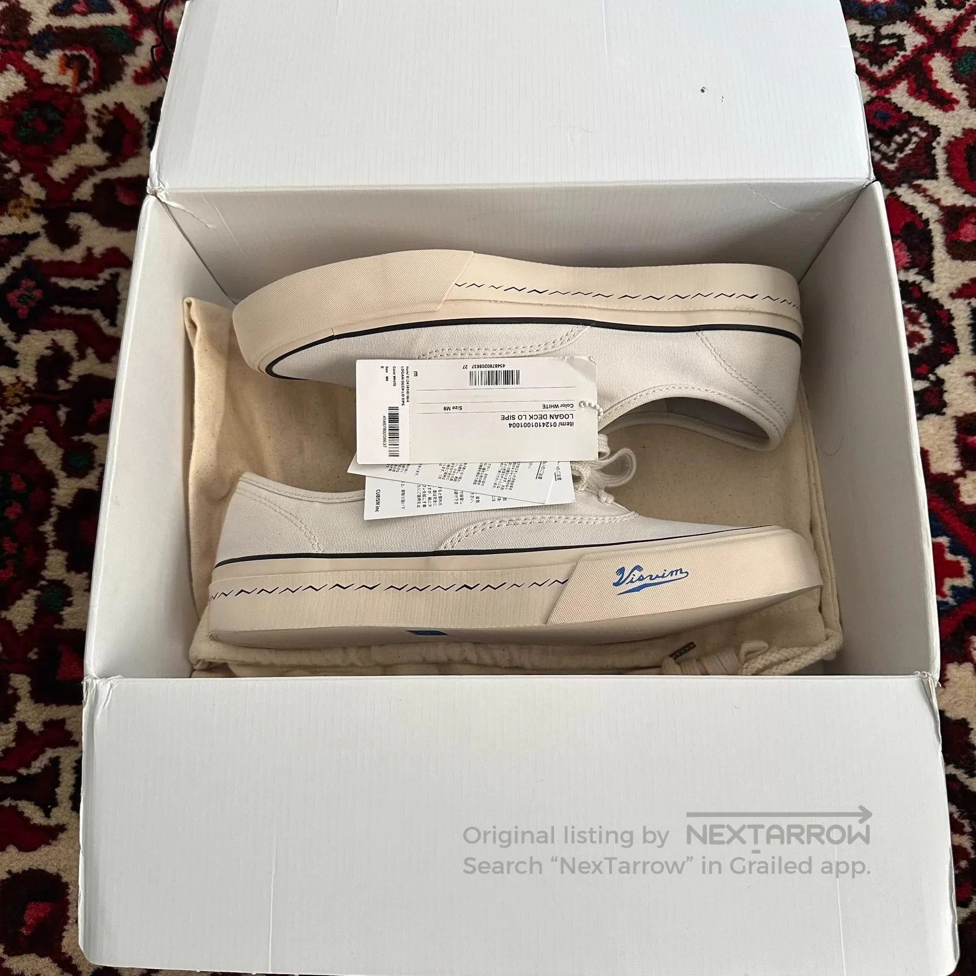 Visvim White Low-Top Lace-Up Casual Shoes Size 9. Size US 9 / EU 42 - 9 Thumbnail