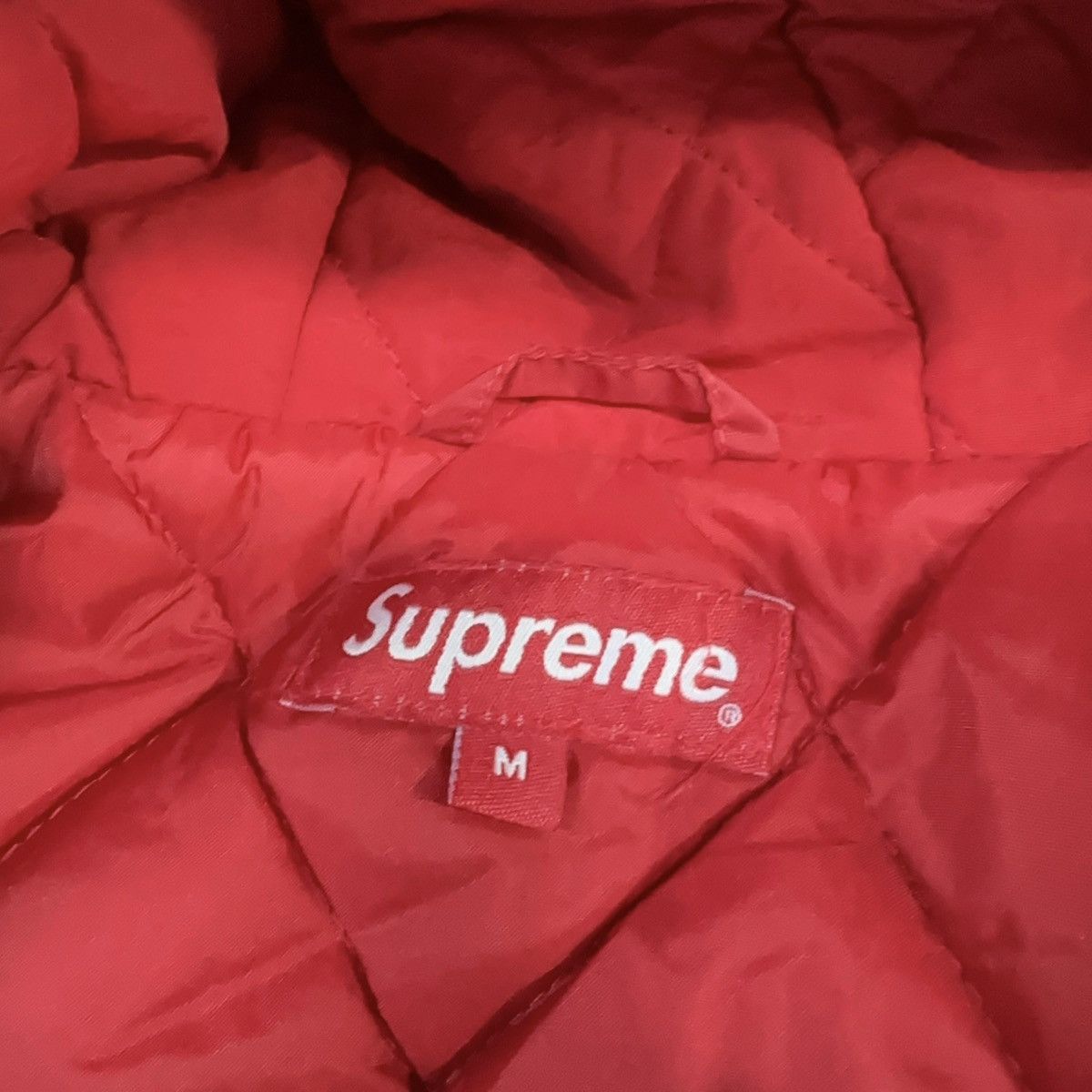 Supreme Supreme Sleeve Script Sideline Jacket Navy Size US M / EU 48-50 / 2 - 5 Thumbnail