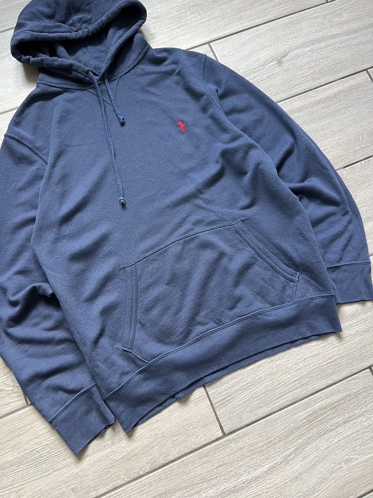 Vintage Polo Ralph Lauren Fleece Hoodie Blue Hooded M Size Size US M / EU 48-50 / 2 - 4 Thumbnail