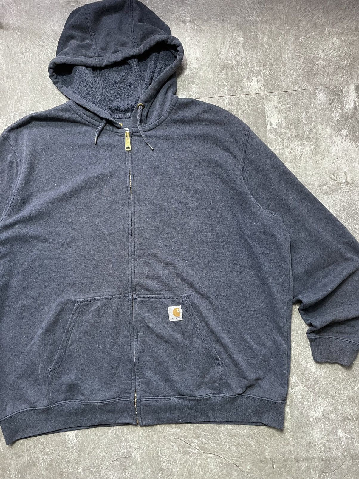 Carhartt Crazy Vintage Y2K Carhartt Zip Hoodie Oversize Baggy Faded Size US XXL / EU 58 / 5 - 2 Thumbnail