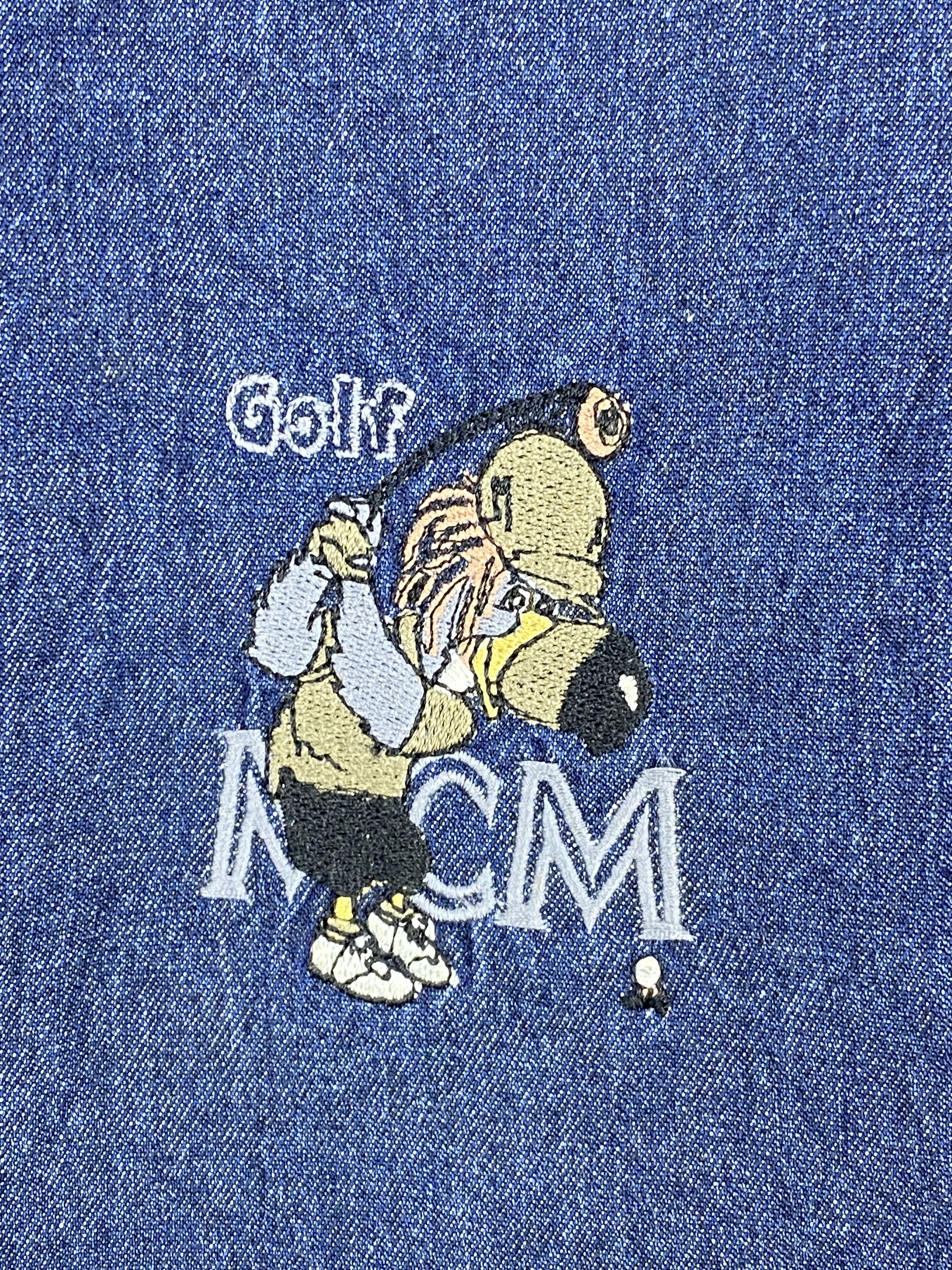 MCM × Vintage Vintage MCM Golf Wear Denim Vest Jacket Size US L / EU 52-54 / 3 - 5 Thumbnail