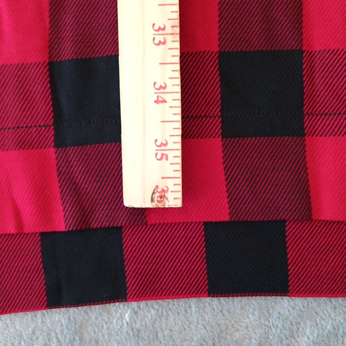 J. Jill J.Jill Dress Fit Flare XL Red Black Plaid Long Sleeve Pullover Pockets Size XL / US 12-14 / IT 48-50 - 6 Thumbnail