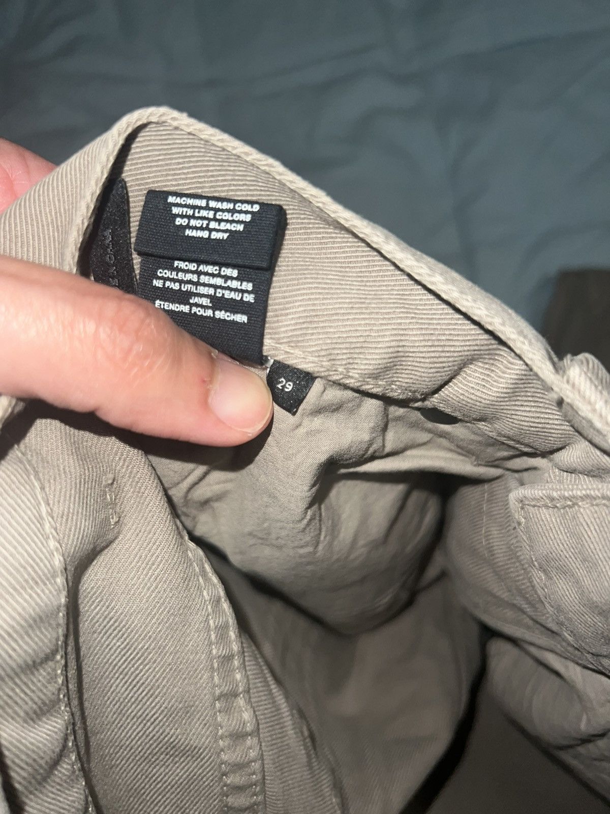 Helmut Lang Helmut Lang Distressed Khaki Skinny Pants Size US 29 - 5 Thumbnail