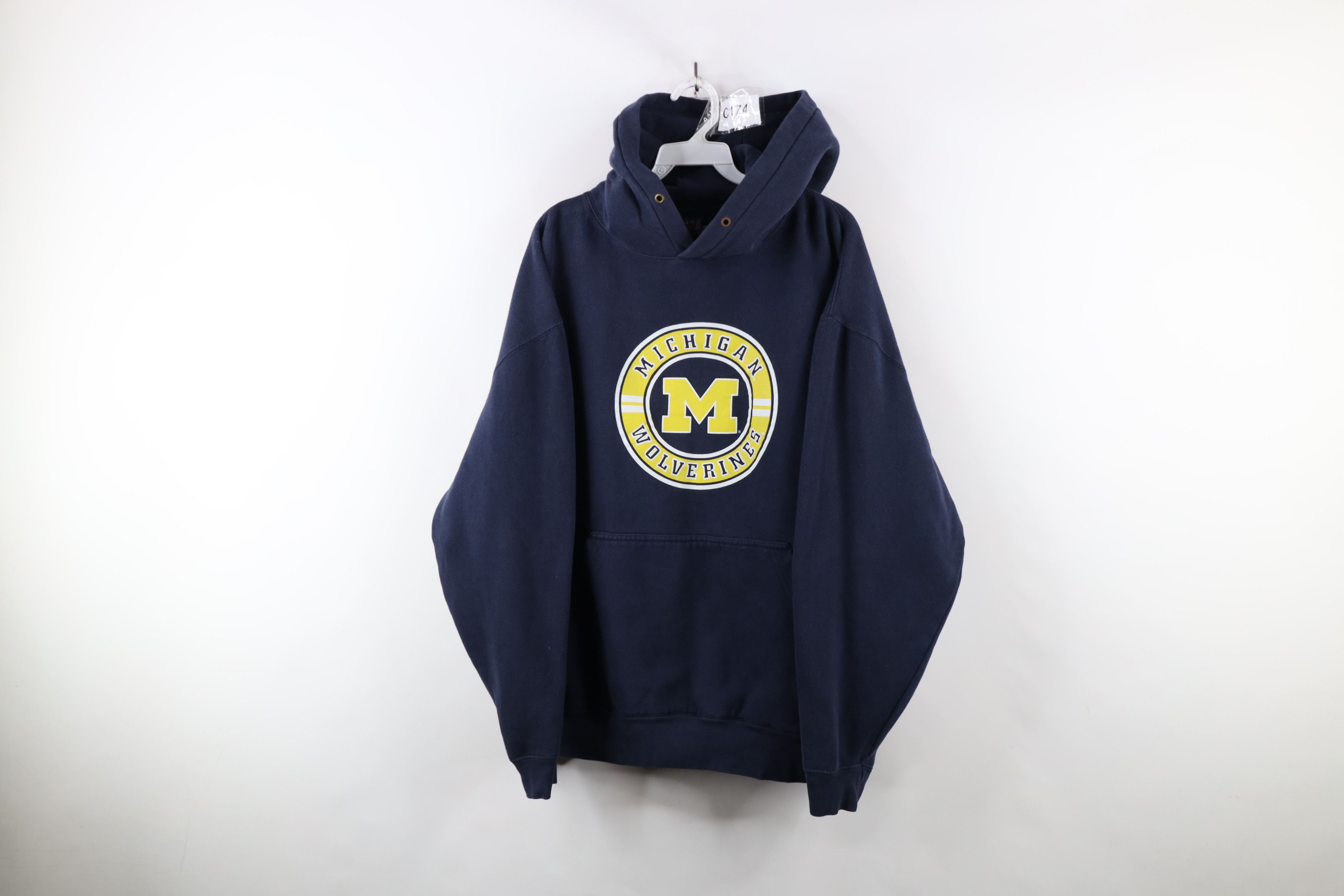 Vintage Vintage 90s Heavyweight University of Michigan Sweatshirt Size US XXL / EU 58 / 5 - 1 Thumbnail