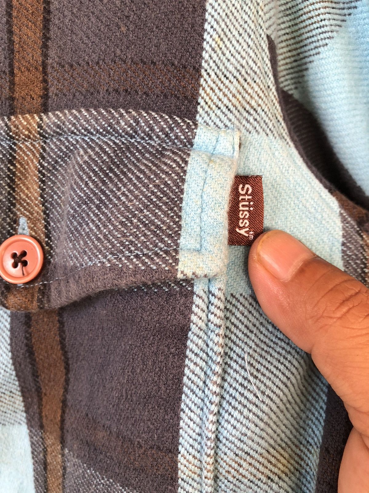 Stussy × Vintage Vintage STUSSY Heavy Cotton Flanel Size US M / EU 48-50 / 2 - 7 Thumbnail