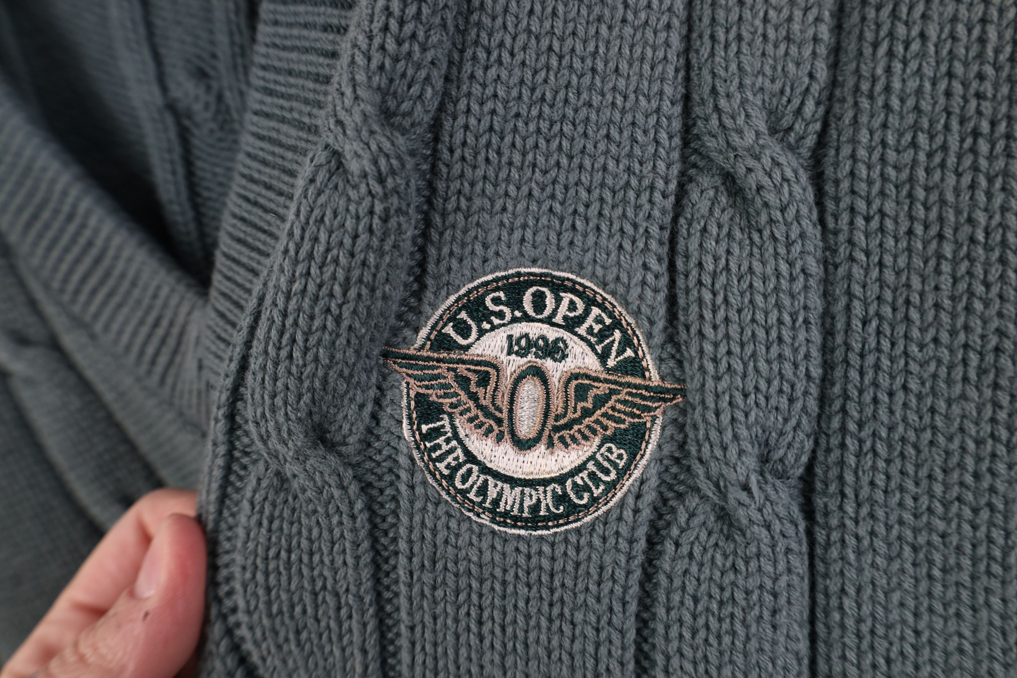 Vintage Vintage 90s 1996 US Open Olympic Club Golf Cable Sweater Size US XL / EU 56 / 4 - 4 Thumbnail