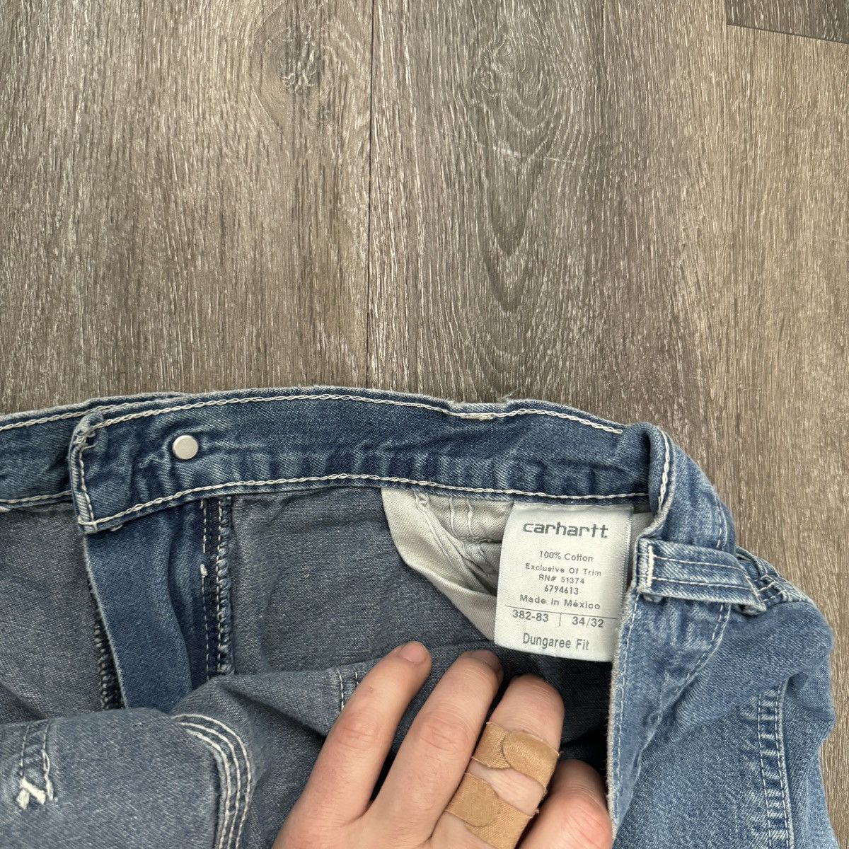 Carhartt × JNCO × Vintage Vintage Y2k Carhartt denim wide leg carpenter pants Size US 34 / EU 50 - 4 Thumbnail