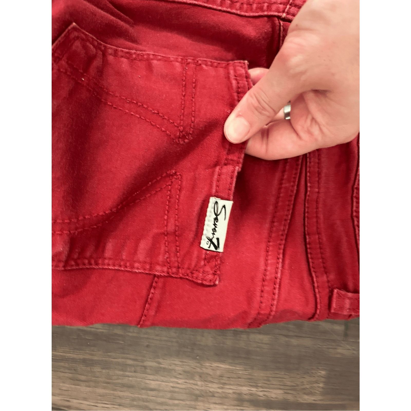 7 For All Mankind 7 For All Mankind Skinny Jeans in Bril Red, Sz 4, MSRP $179 Size 27" / US 4 / IT 40 - 10 Thumbnail