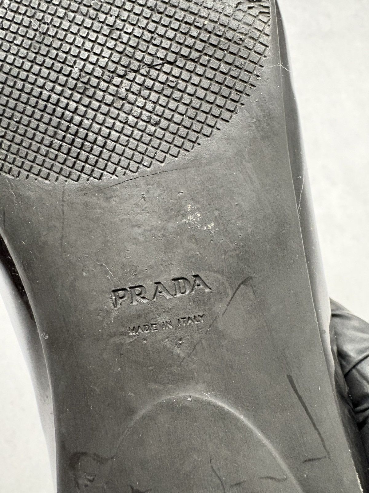 Prada Vintage Prada Black Patent Leather Flats Logo Plate Ballet Size US 7 / IT 37 - 10 Thumbnail