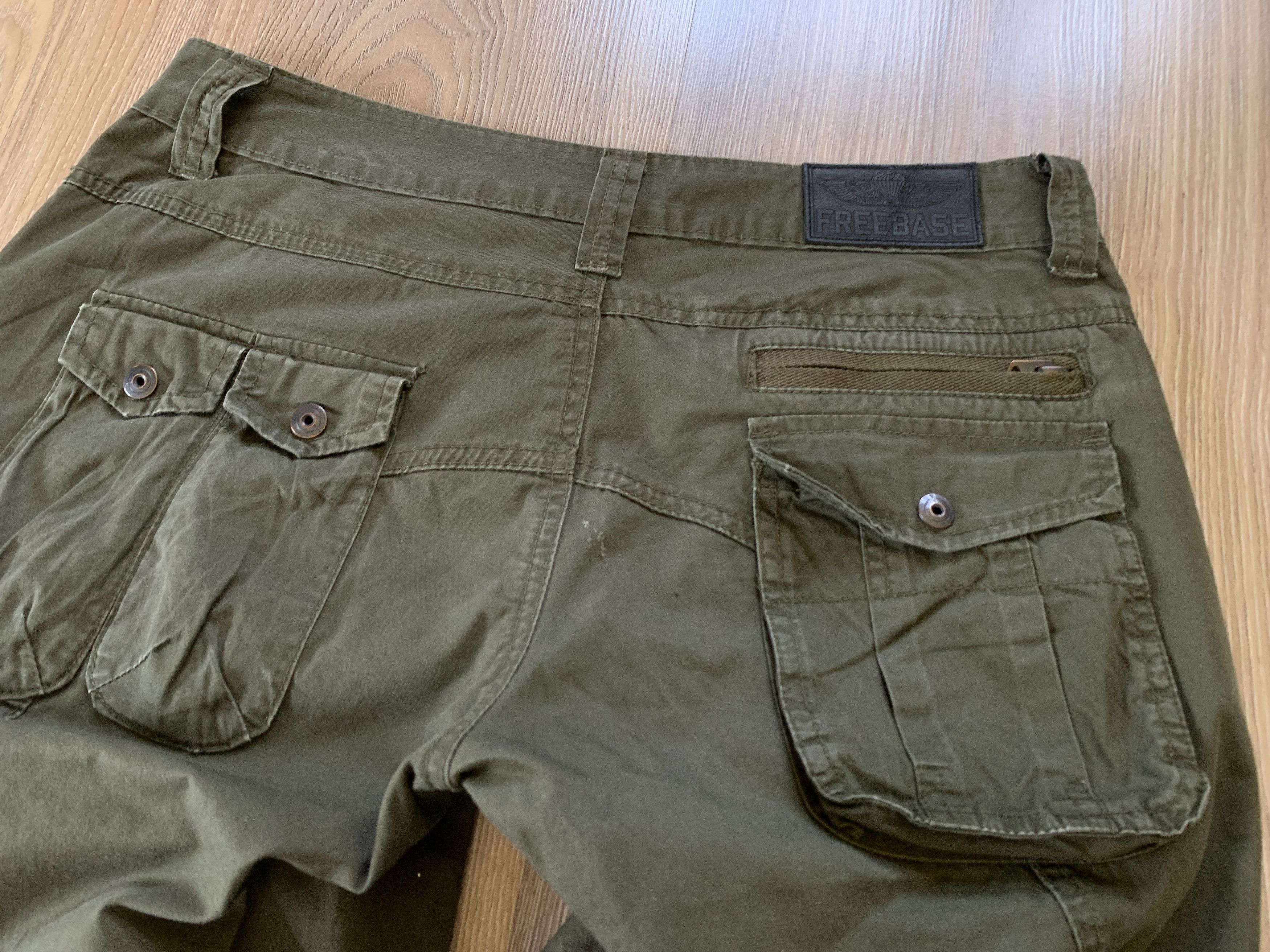 Japanese Brand Freebase Wear Vintage Multi Pocket Khaki Cargo Pants Size US 29 - 7 Thumbnail