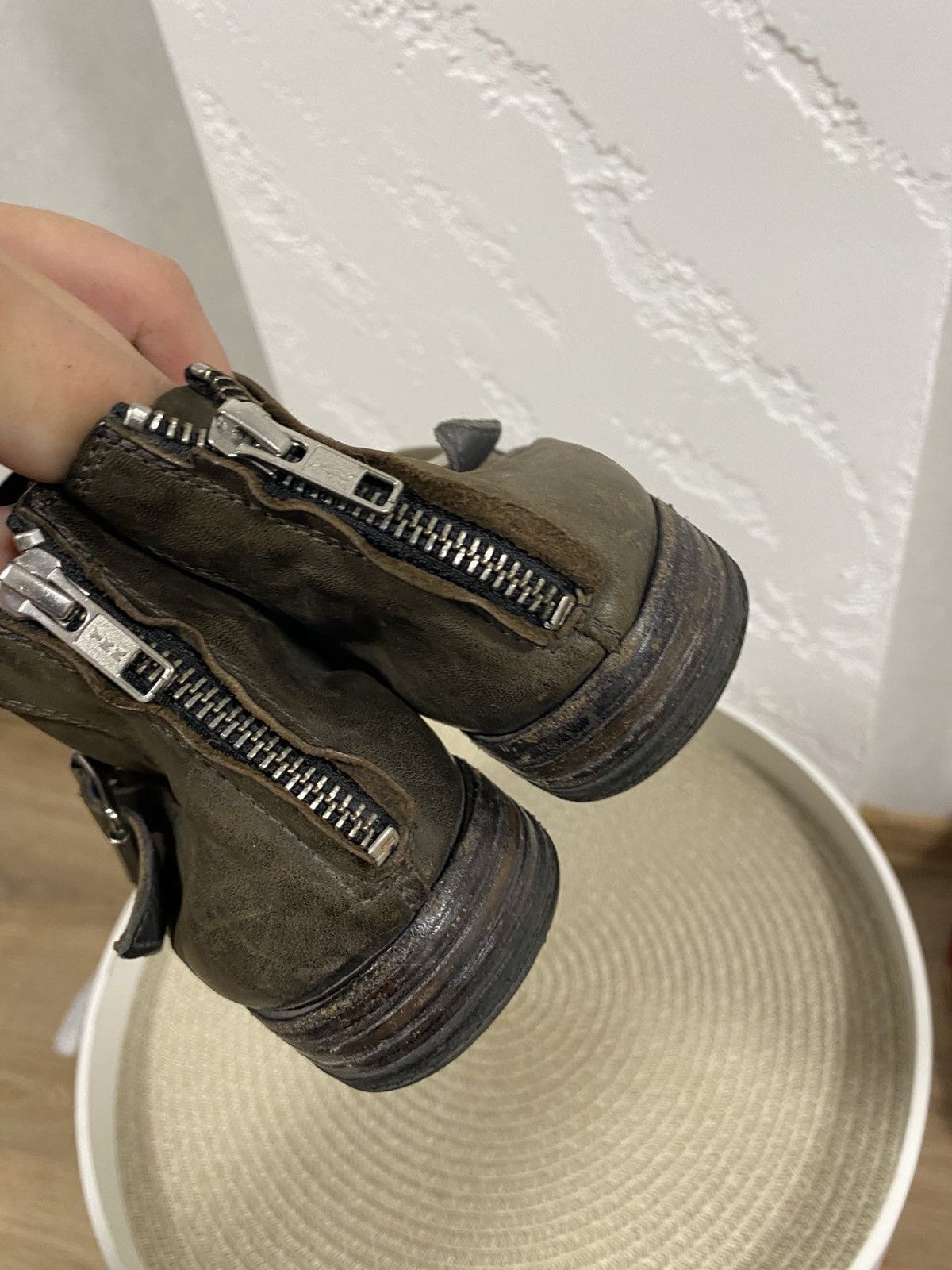 MoMA MoMa Back Zip Buckle Avantgarde Leather Boots Size: 39 Size US 6 / EU 39 - 7 Thumbnail