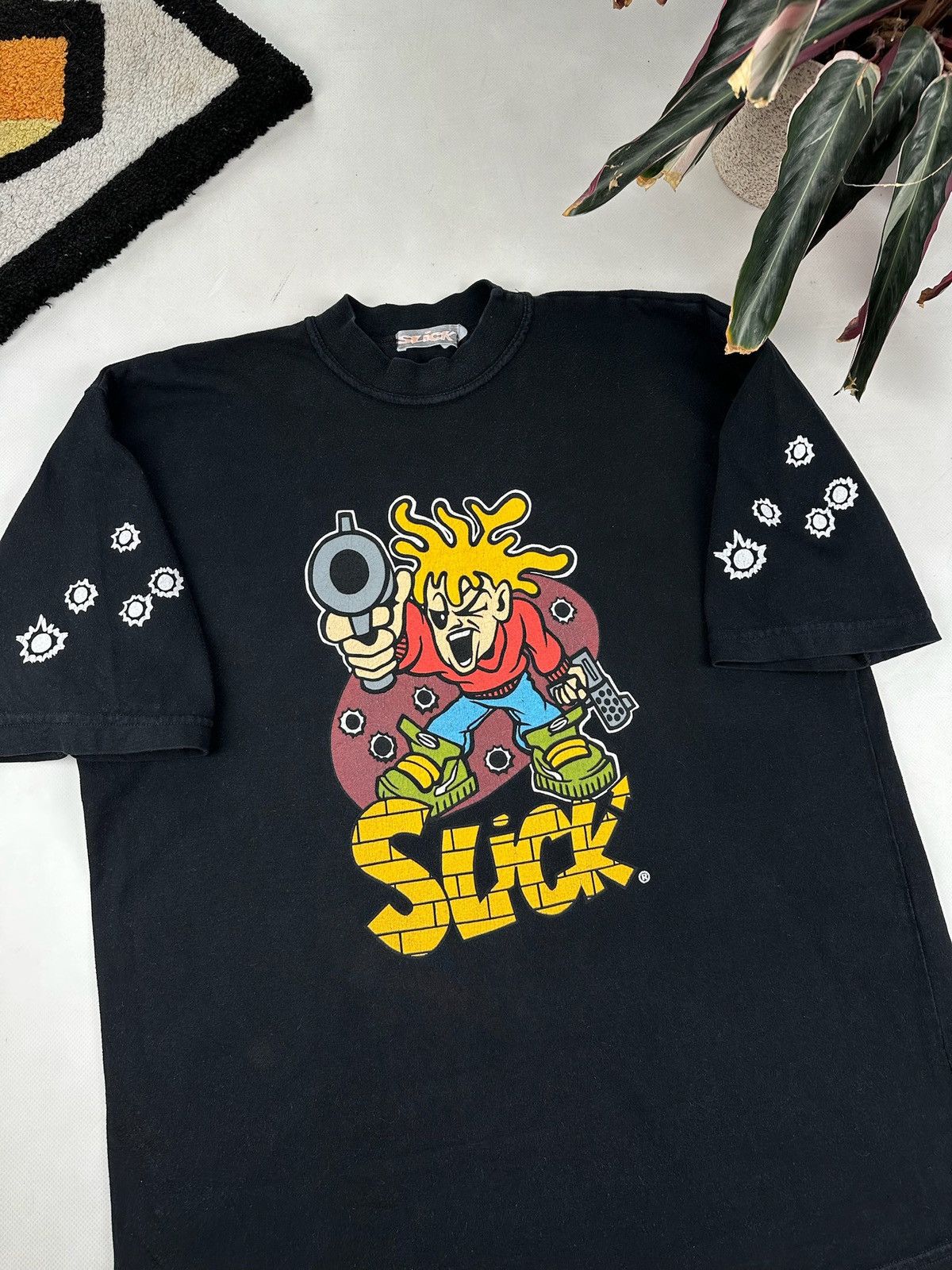 Stussy × Vintage Vintage graffiti skate graphic tee mad bad stussy style Size US L / EU 52-54 / 3 - 8 Thumbnail