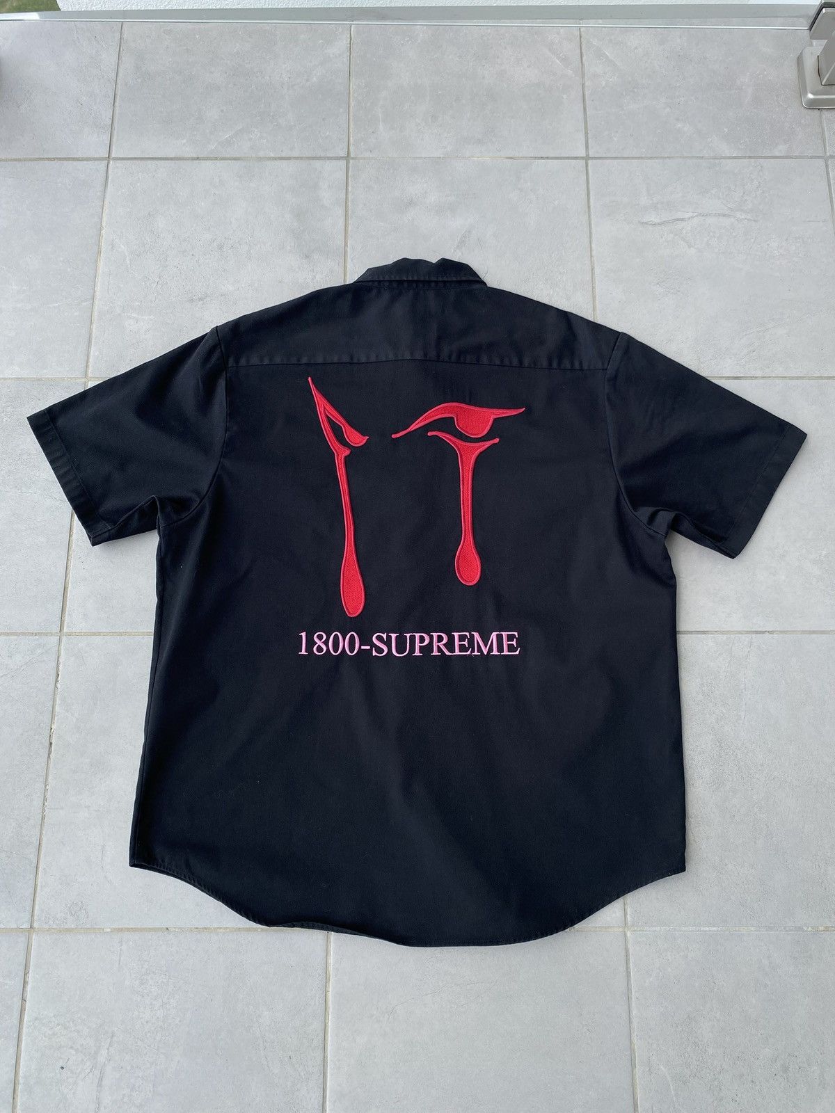Supreme Supreme Bunnies S/S Work Shirt Angel's Pond Black XL | Grailed
