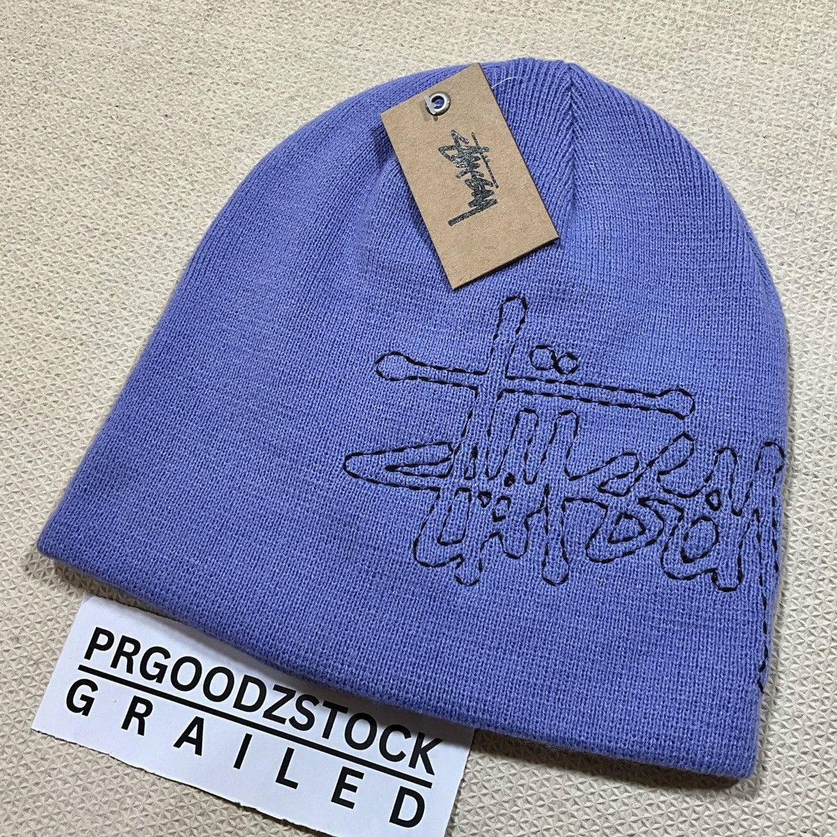 Stussy Stussy Beanie Hat - Periwinkle Size ONE SIZE - 2 Thumbnail