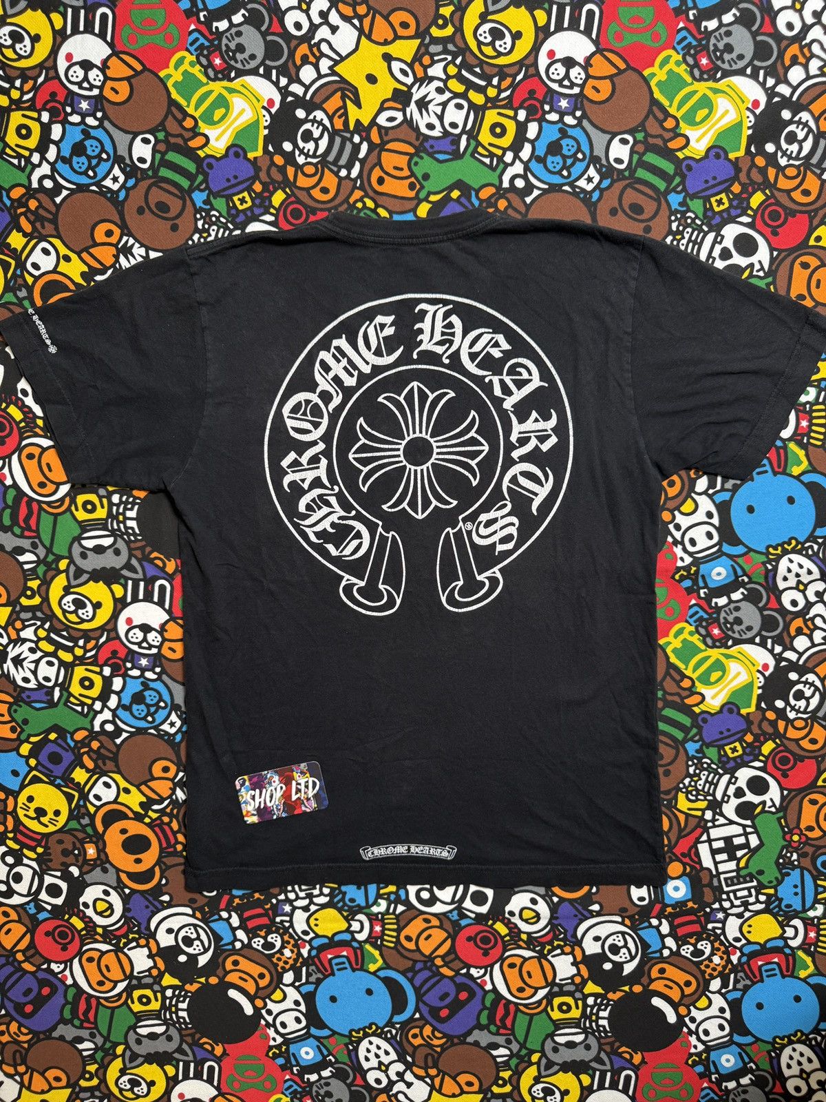 Chrome Hearts Chrome Hearts Black Horseshoe Logo Tee Size US M / EU 48-50 / 2 - 1 Thumbnail