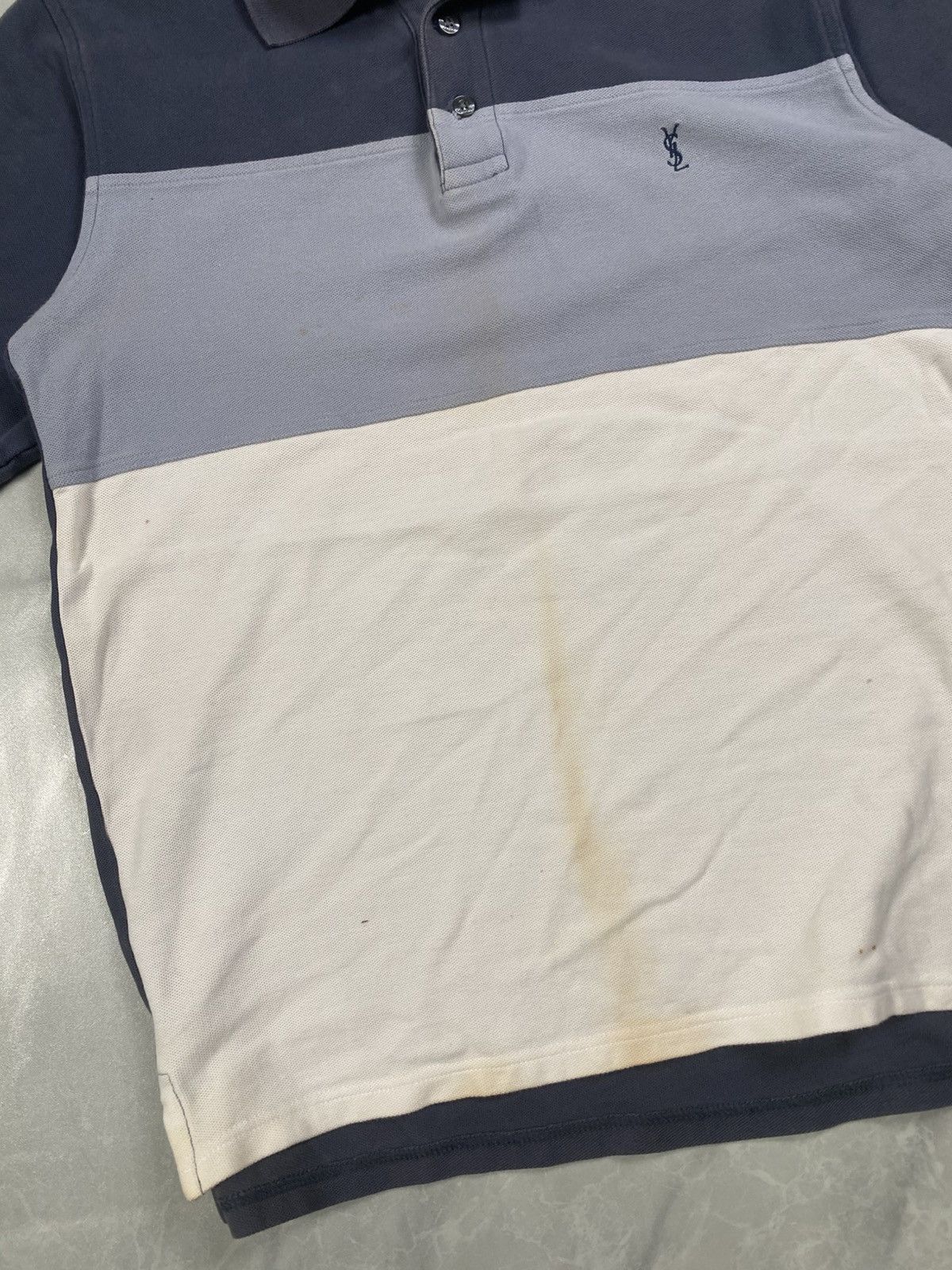 Yves Saint Laurent Vintage 90s YSL Polos Tee Size US M / EU 48-50 / 2 - 2 Thumbnail