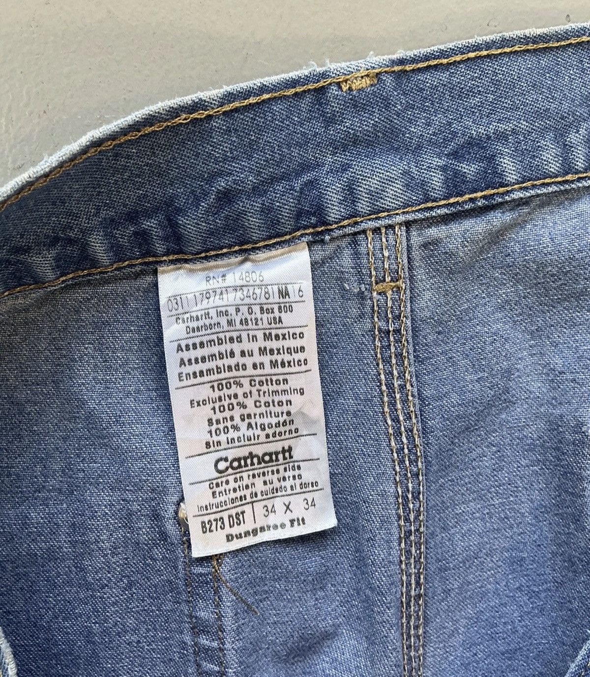 Carhartt Vintage super thrashed carhartt double knee denim Size US 34 / EU 50 - 8 Thumbnail