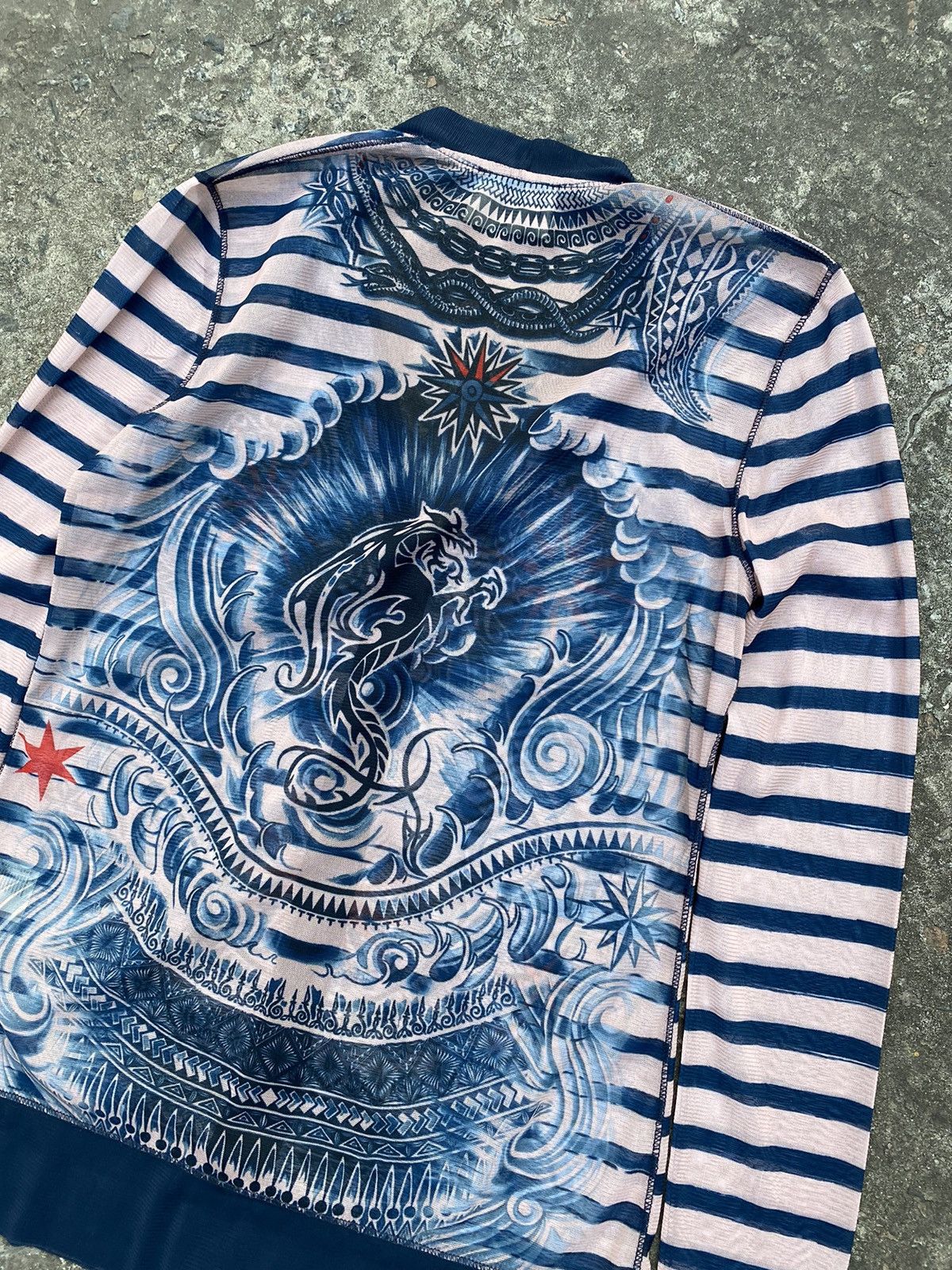 Jean Paul Gaultier Jean Paul Gaultier X lindex mesh Tattoo printed long size M Size M / US 6-8 / IT 42-44 - 6 Thumbnail
