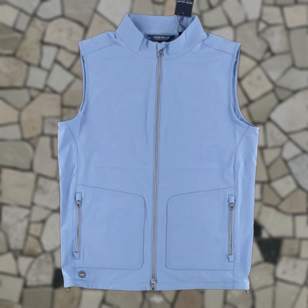 Peter Millar Peter Millar Contour Performance Vest Jacket Blue Men's M Shirt Size US M / EU 48-50 / 2 - 1 Thumbnail