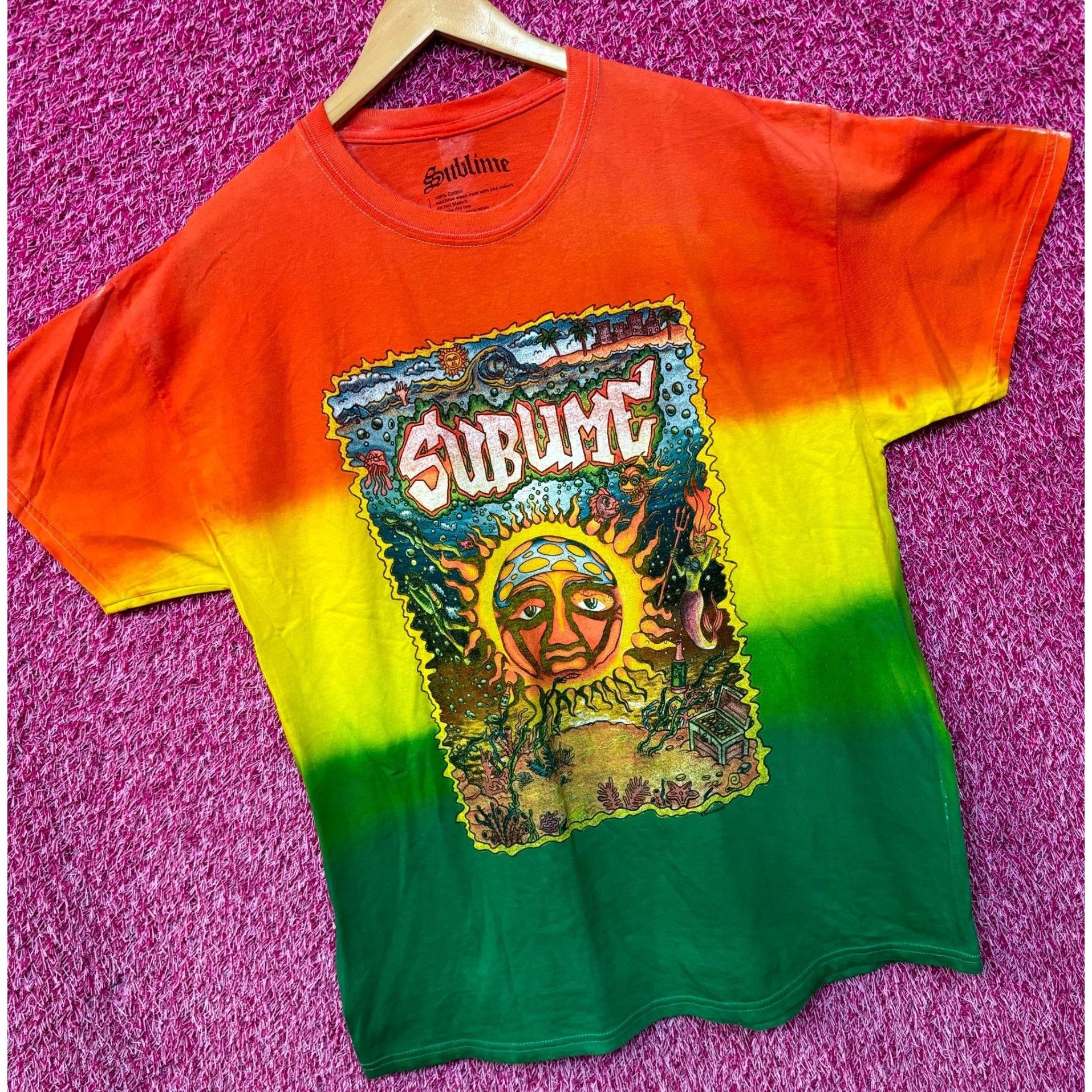Sublime Sublime Under The Sea Rasta Oversized Ska Rock Tie Dye S Size US S / EU 44-46 / 1 - 3 Thumbnail