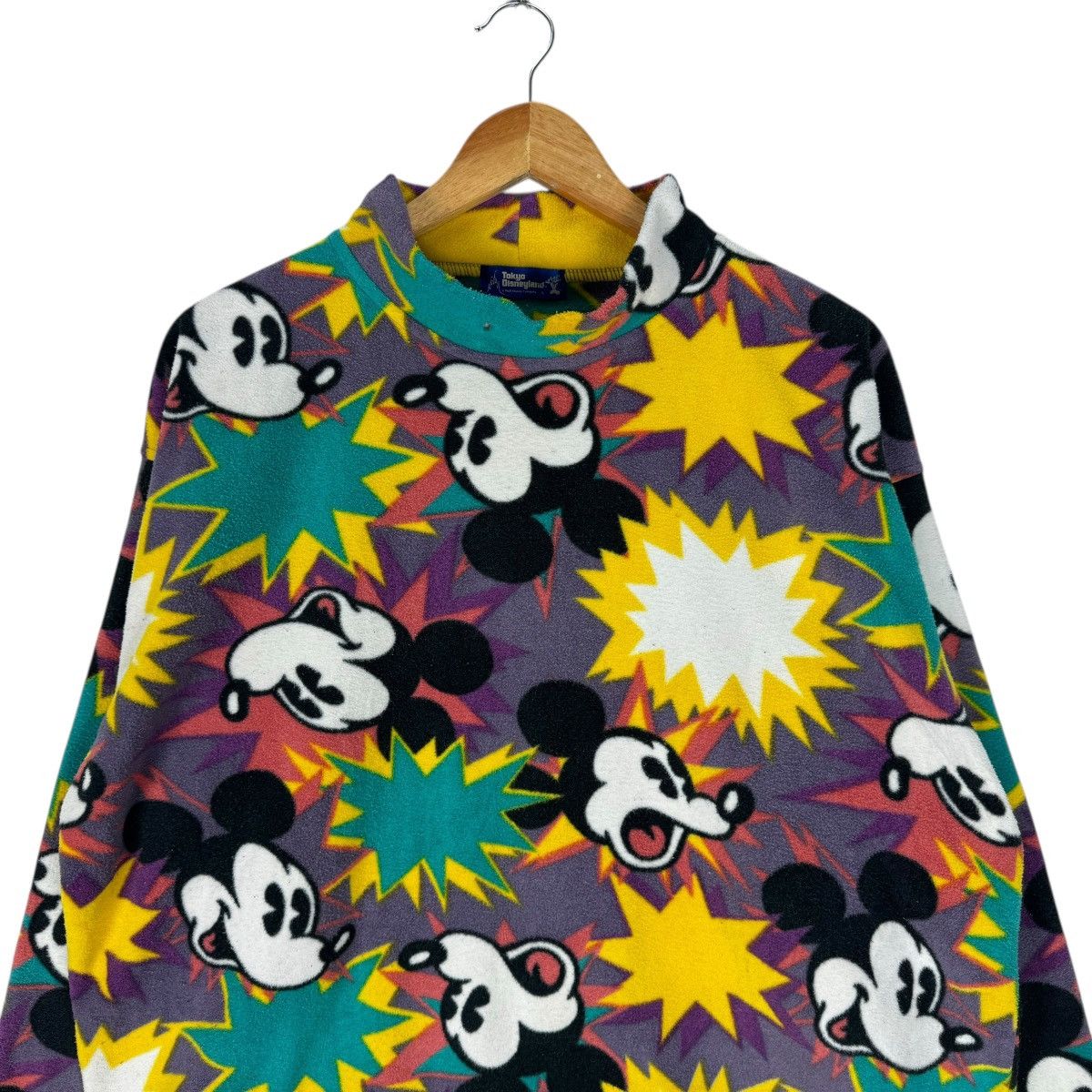 Cartoon Network × Mickey Mouse × Vintage ⚡️90s MICKEY MOUSE FLEECE WALT DISNEY BOOM JUMPER Size US L / EU 52-54 / 3 - 3 Thumbnail
