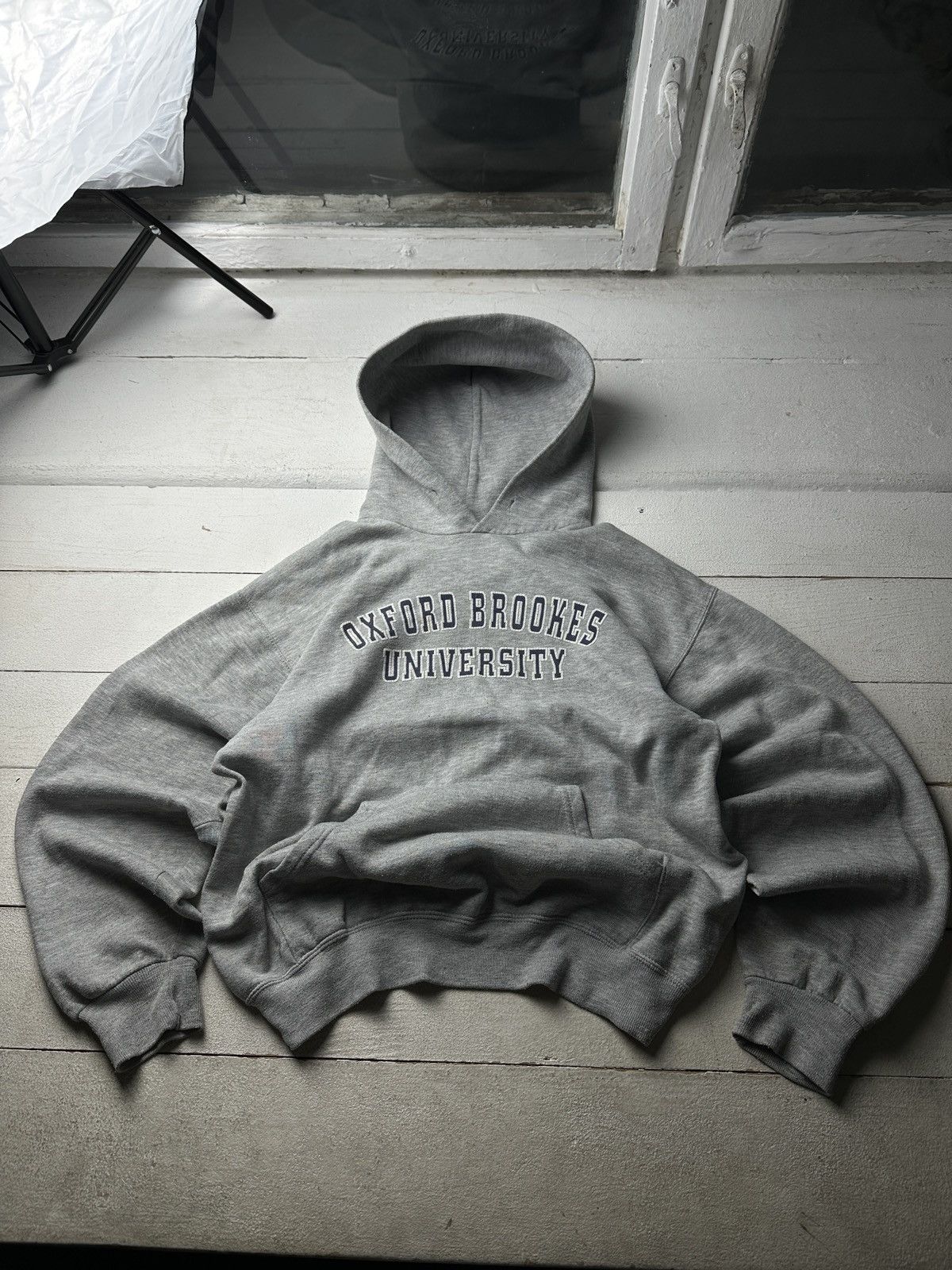 Vintage 🚨VNTG OXFORS BROOKES University USA Hoodie RARE BIG LOGO Size US M / EU 48-50 / 2 - 1 Thumbnail