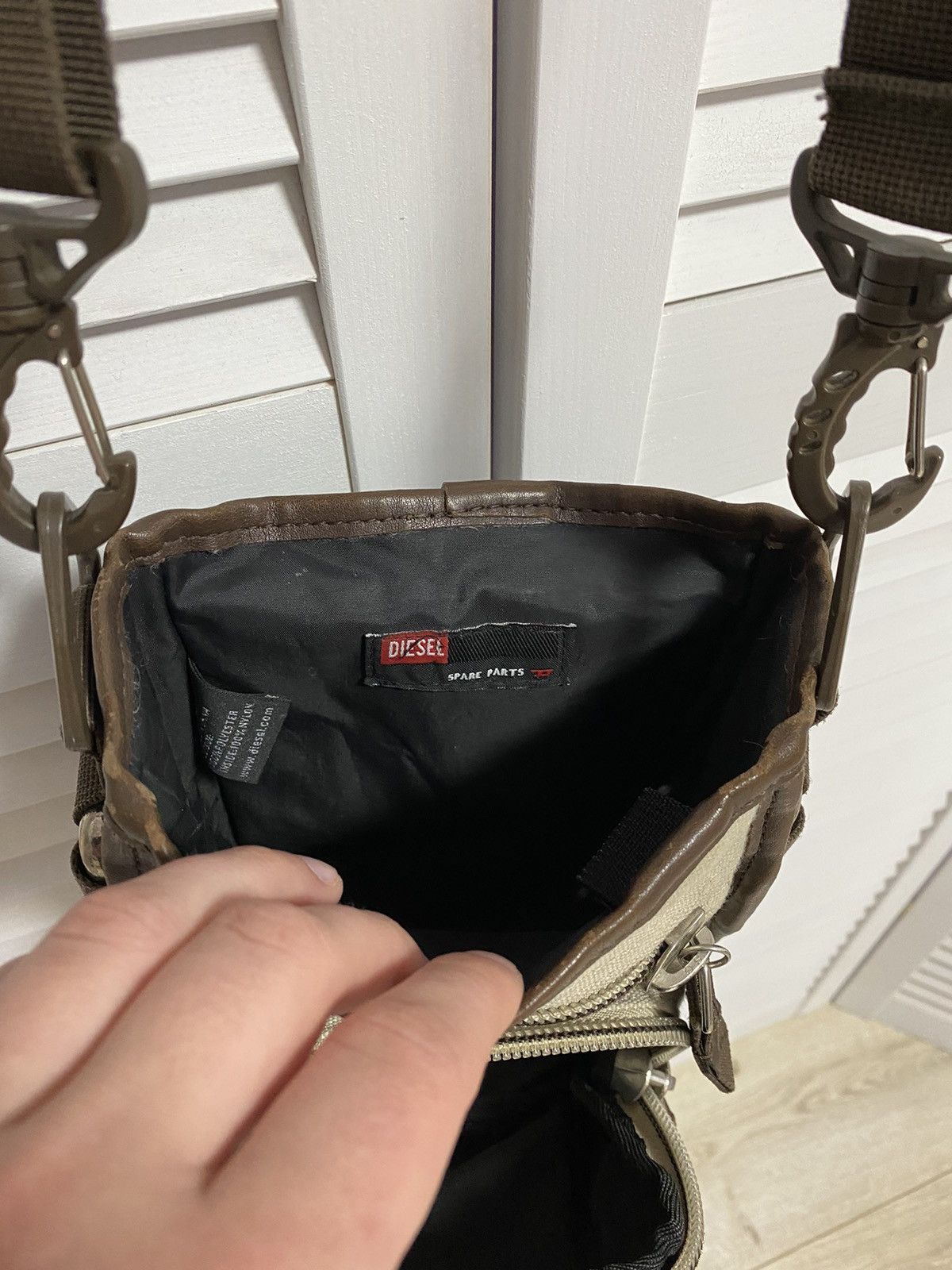 Diesel Vintage Bag Messenger DIESEL Metal Multi Pocket Cargo Y2K Size ONE SIZE - 15 Thumbnail