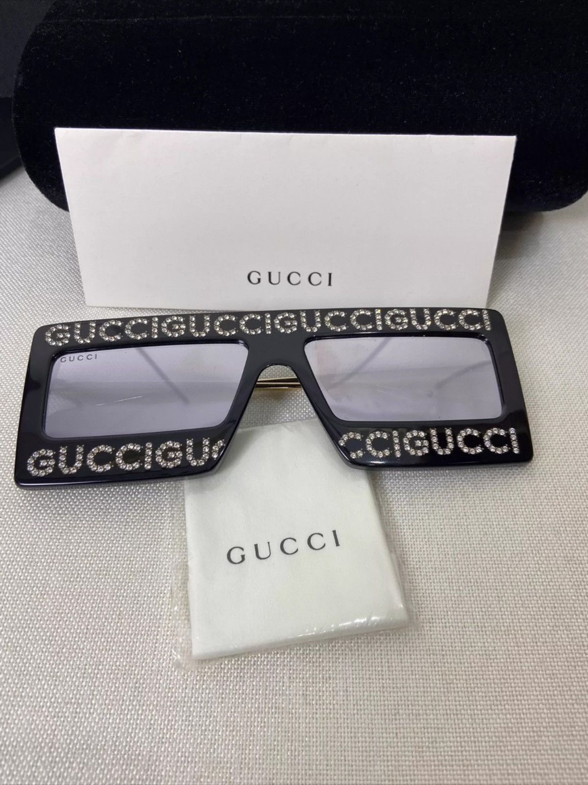 image of Gucci Runway Sunglasse in Black, Women's