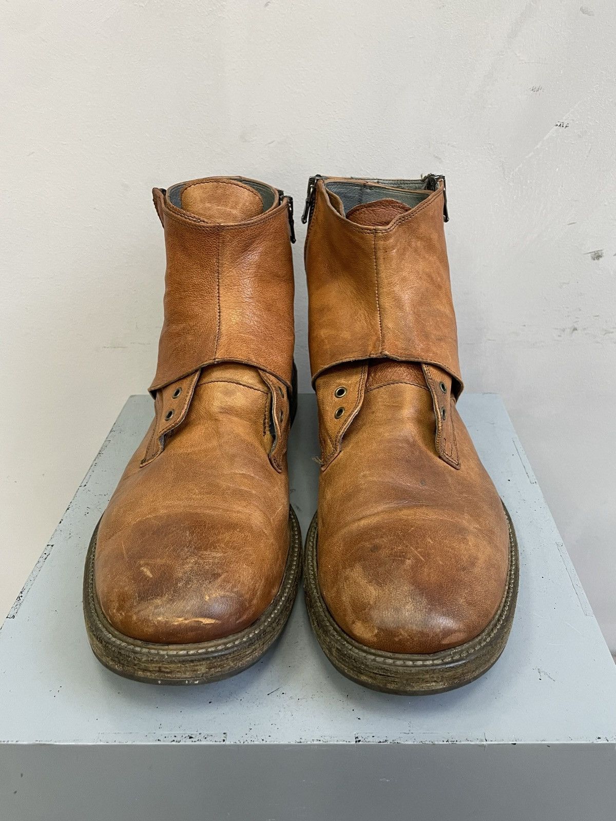 Hedi Slimane Hedi slimane brown boots avant garde retro style Size US 11 / EU 44 - 2 Thumbnail