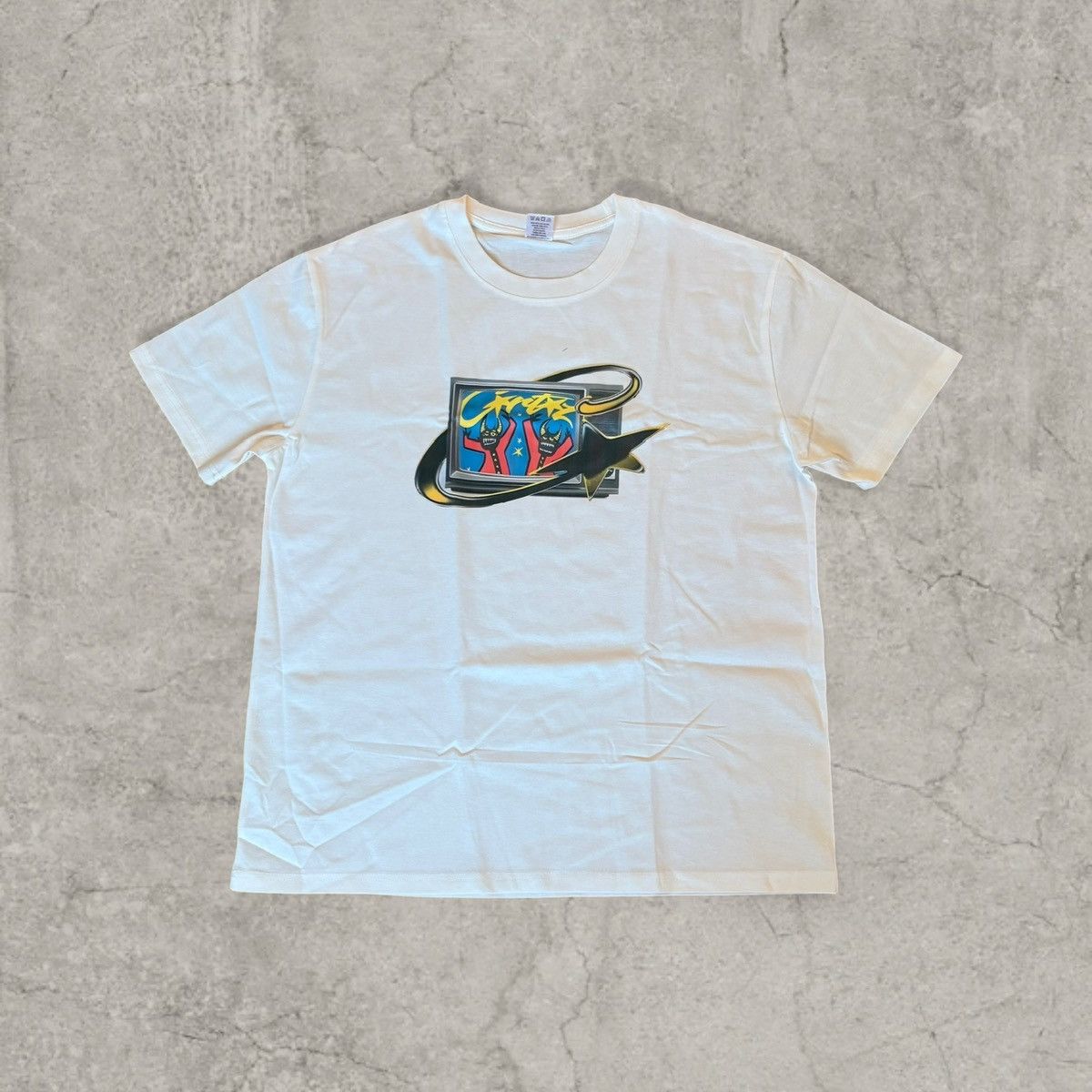 Japanese Brand Vintage style tshirt in white, devil men cartoon. Size L Size US M / EU 48-50 / 2 - 1 Thumbnail