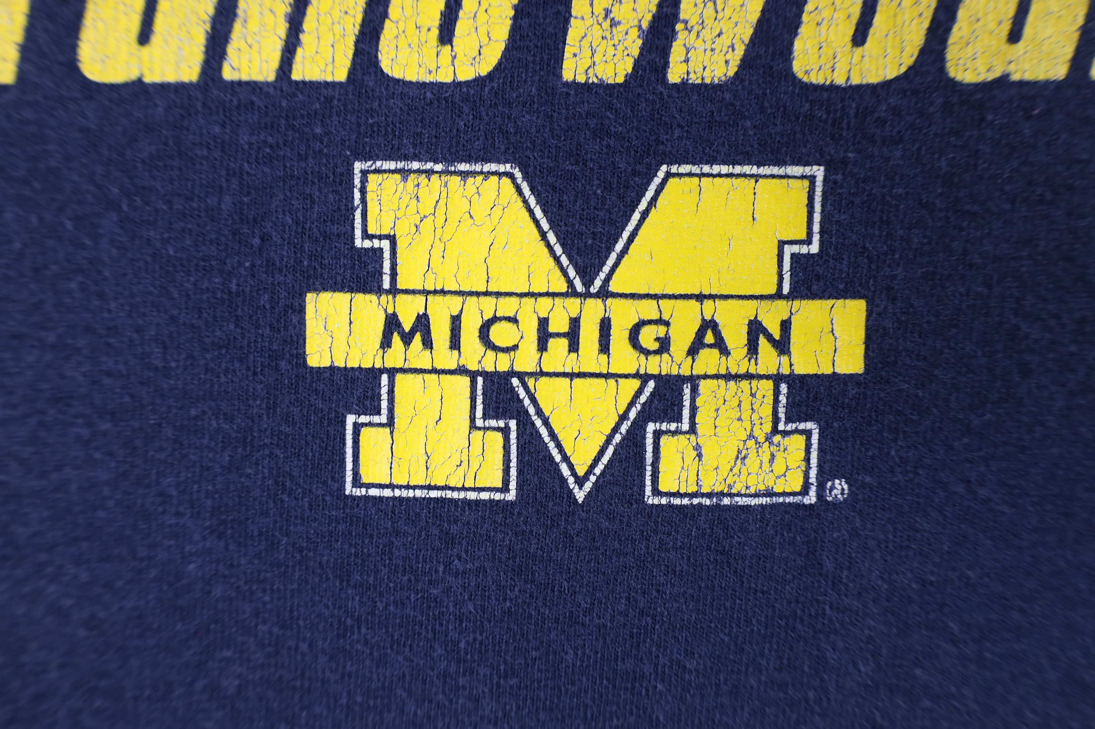 Vintage Vintage Spell University of Michigan Short Sleeve T-Shirt Size US XL / EU 56 / 4 - 6 Thumbnail