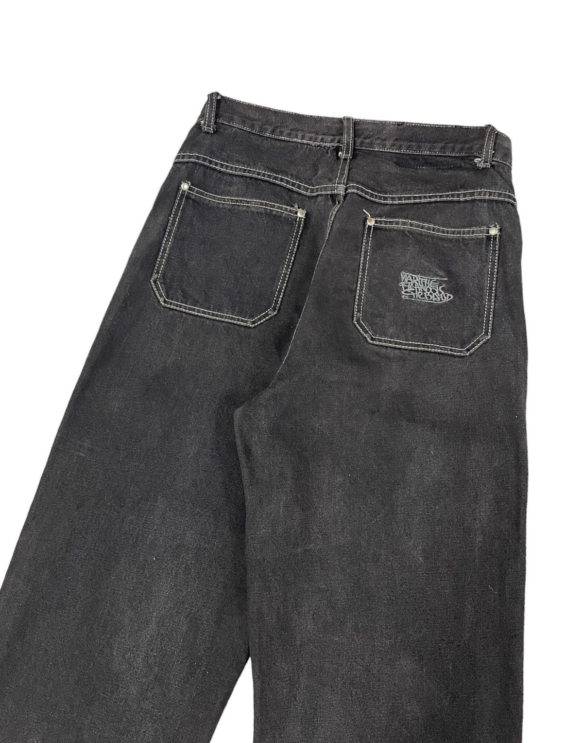 Marithe + Francois Girbaud Vintage MF Girbaud Baggy Jeans Embroidery Logo Size US 31 - 1 Thumbnail