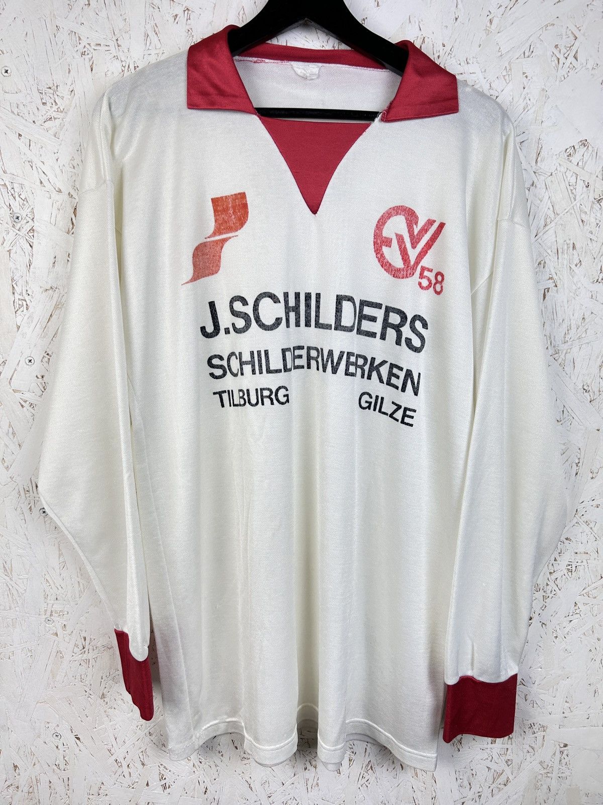 Vintage 80s Vintage EVV58 Elf Vlugge Ventjes Retro Soccer Jersey Size US M / EU 48-50 / 2 - 1 Thumbnail
