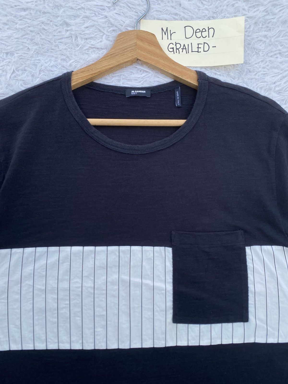 Jil Sander Rare Jil Sander Stripes Pocket Tshirt Size US M / EU 48-50 / 2 - 7 Thumbnail