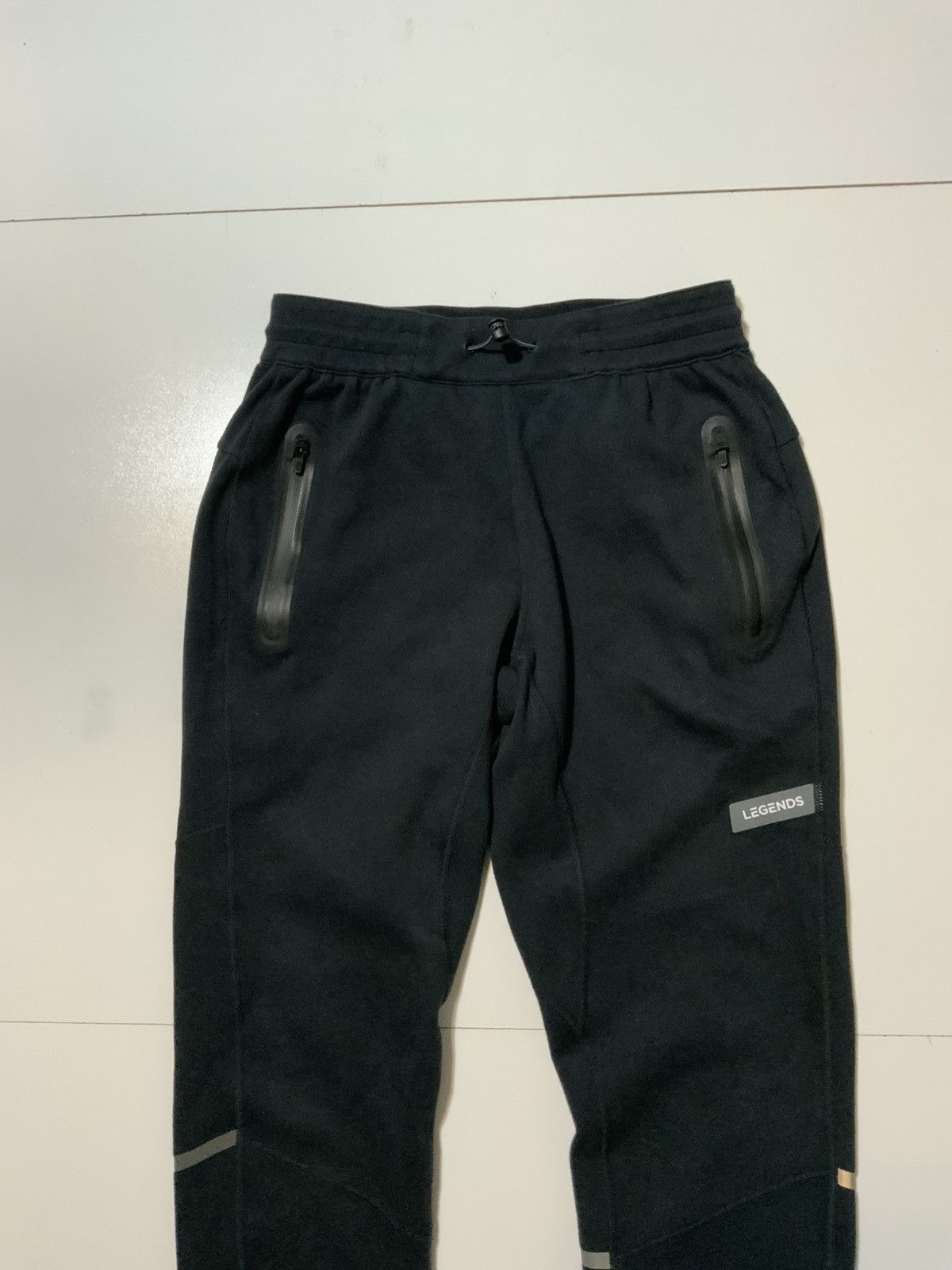 Other Legends Black Performance Tech Gym Tapered Track Pants Size US 30 / EU 46 - 5 Thumbnail