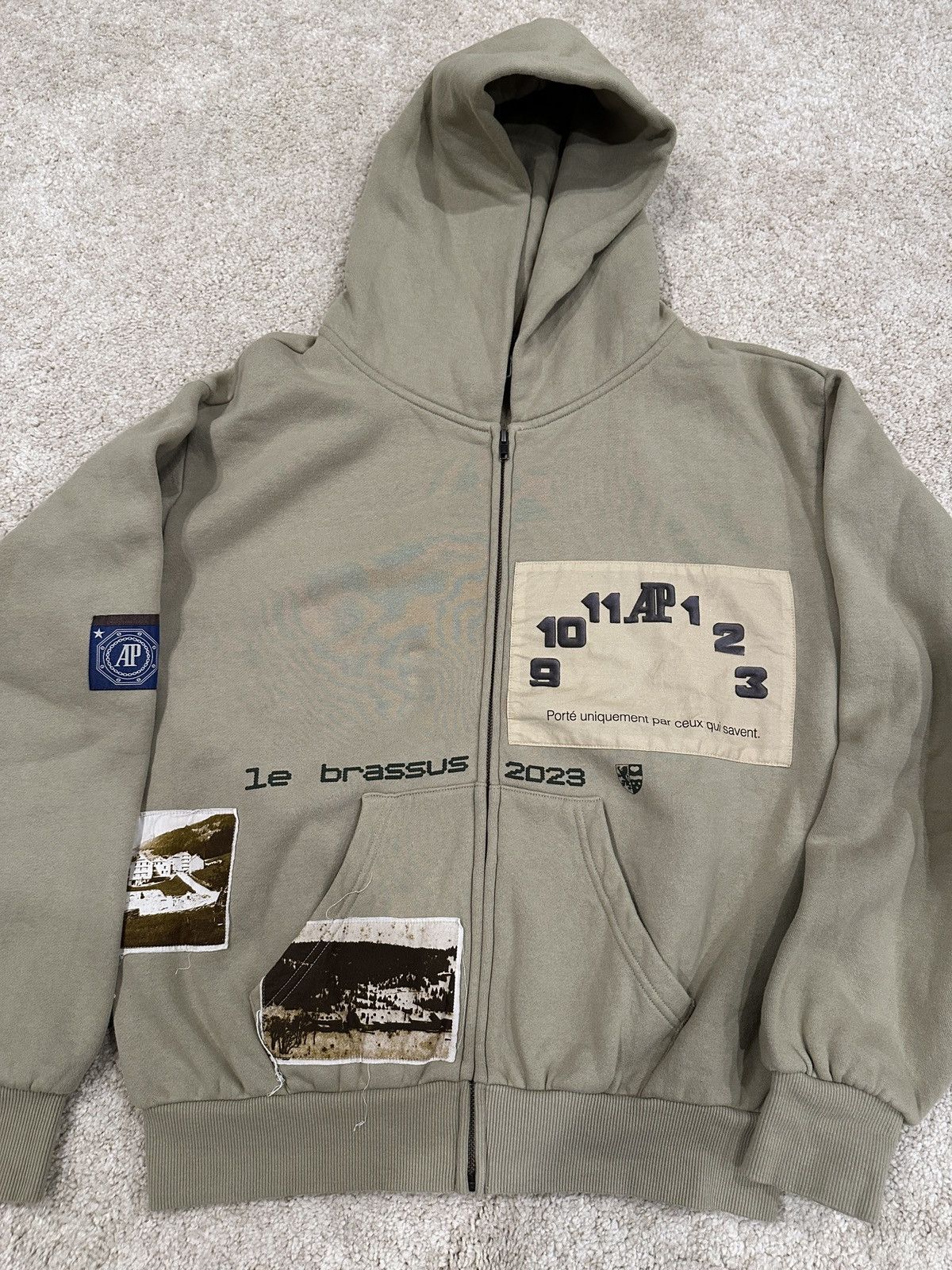 トップス Travis Scott Audemars Piguet Zip Hoodie Travis Scott X Audemars Piguet Split Logo Zip-Up Hoodie - Black