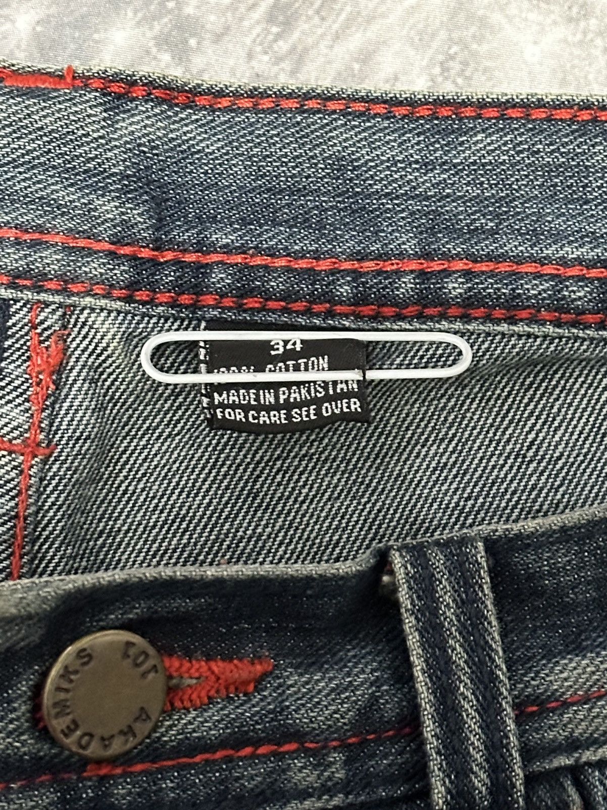 Vintage Akademiks Mens Embroidered Blue Jeans Size US 34 / EU 50 - 13 Thumbnail