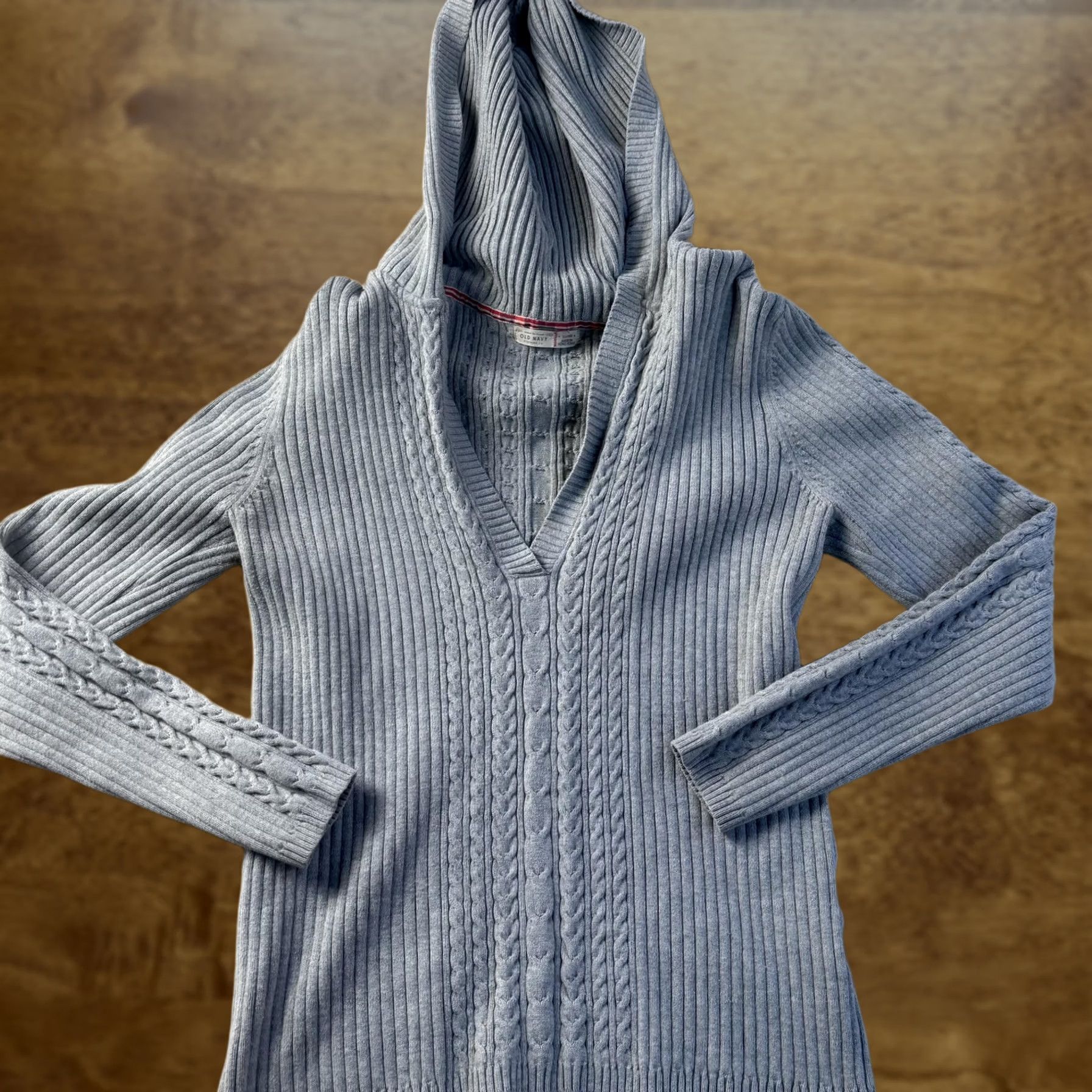 Old Navy Vintage Old Navy Sweater XL Gray Hooded Pullover Women Size XL / US 12-14 / IT 48-50 - 1 Thumbnail