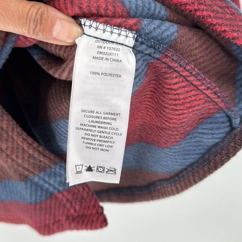 Eddie Bauer Eddie Bauer Chutes Microfleece Shirt red blue size XL Size US XL / EU 56 / 4 - 8 Thumbnail