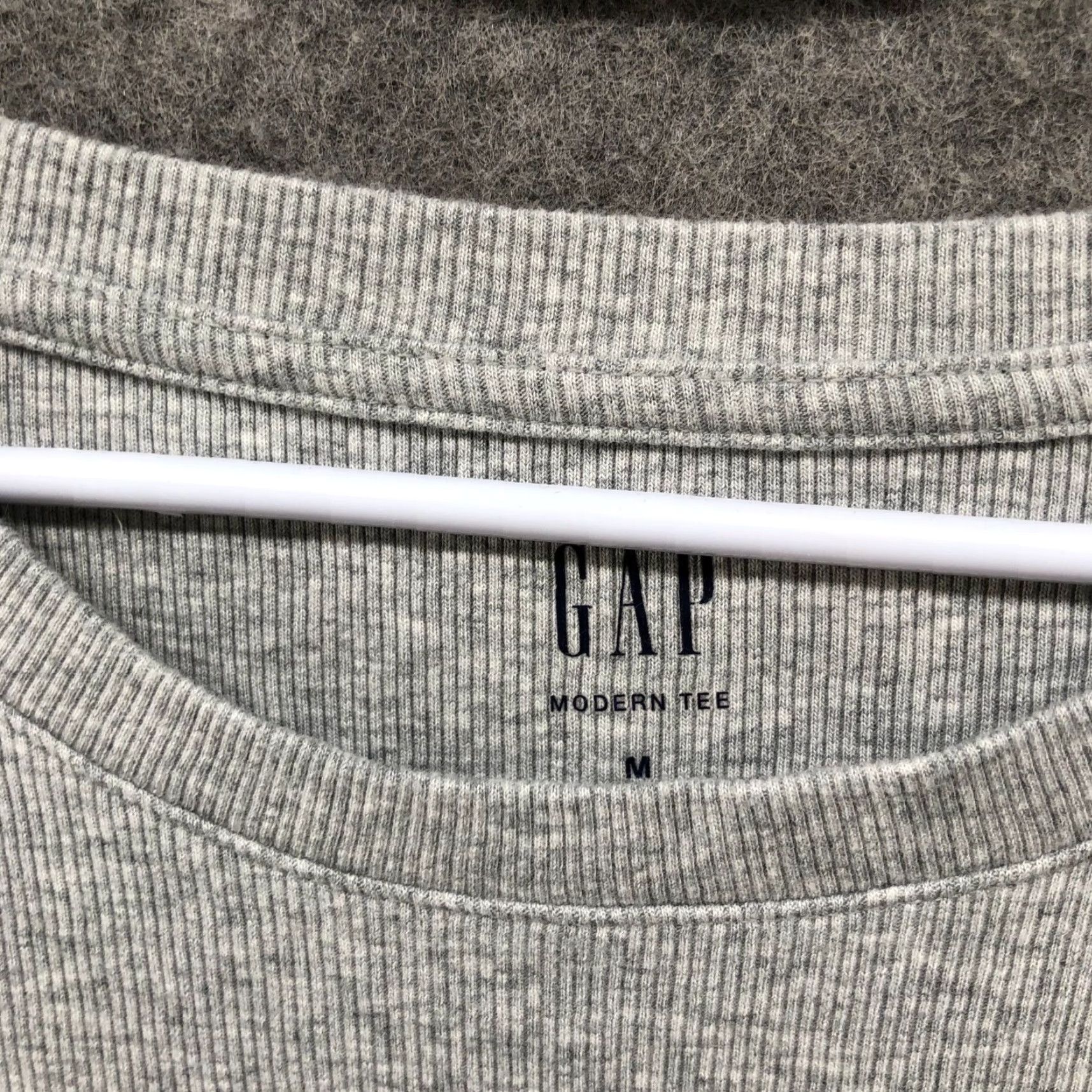 Gap Gap Modern Tee Womens M Short Sleeve Gray Crewneck Ribbed T Shirt Size M / US 6-8 / IT 42-44 - 5 Thumbnail