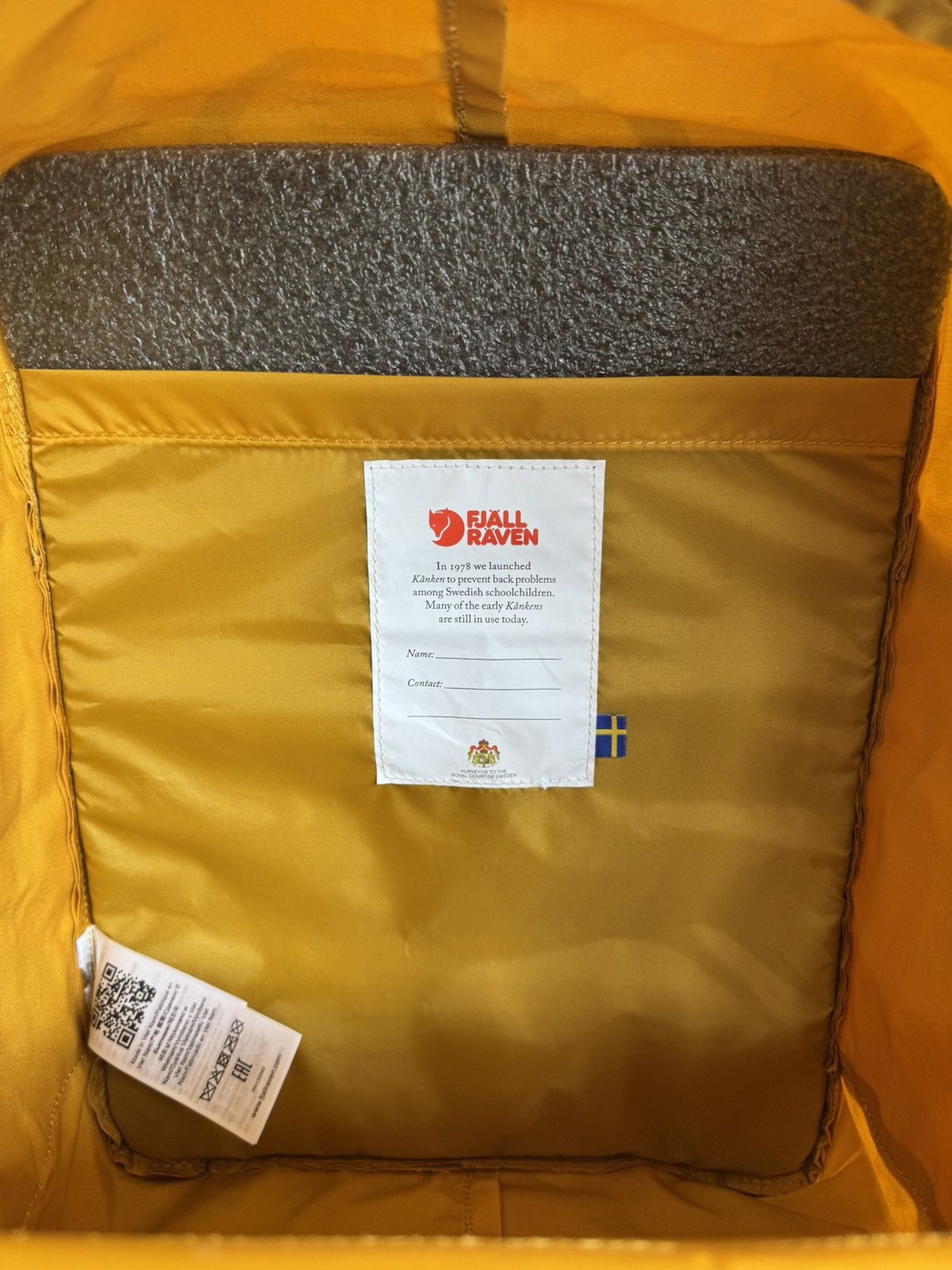Fjallraven Kånken - Ochre ( backpack) brand new Size ONE SIZE - 7 Thumbnail