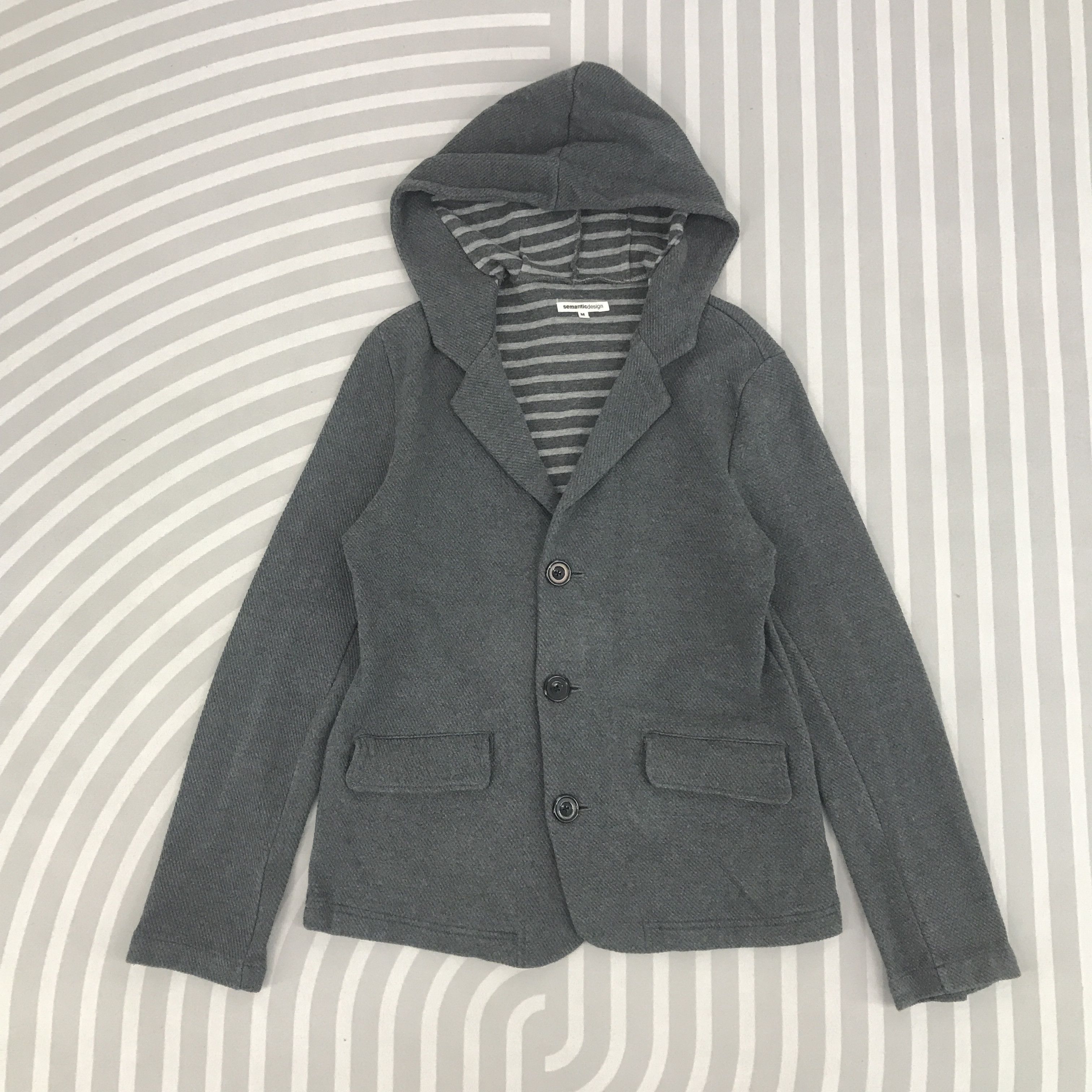 Vintage × semanticdesign Vintage Semantic Design Blazer hoodie Design jacket Size US M / EU 48-50 / 2 - 1 Thumbnail