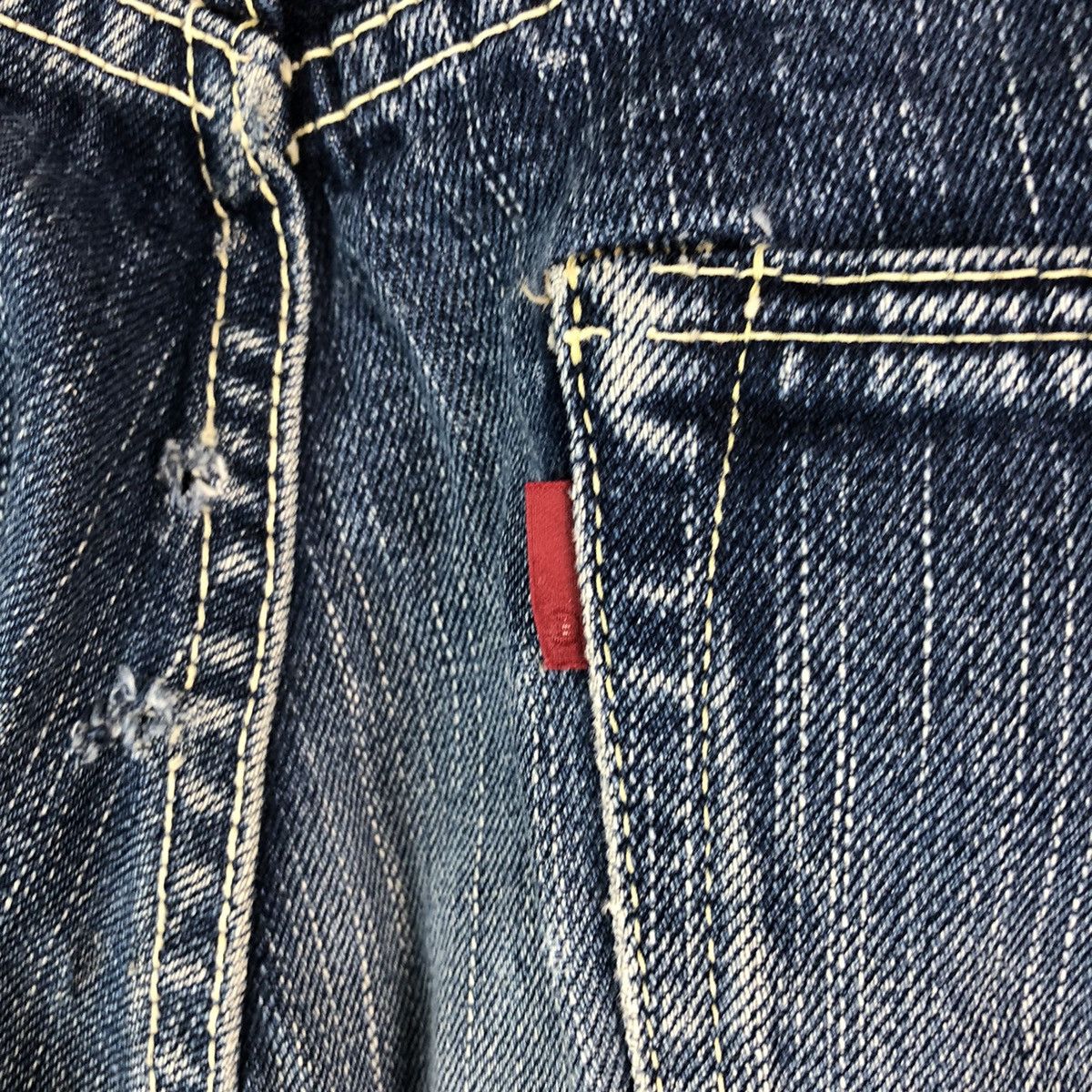Eternal DL Eternal Blue Distressed Denim Pants #C143 Size US 29 - 18 Thumbnail