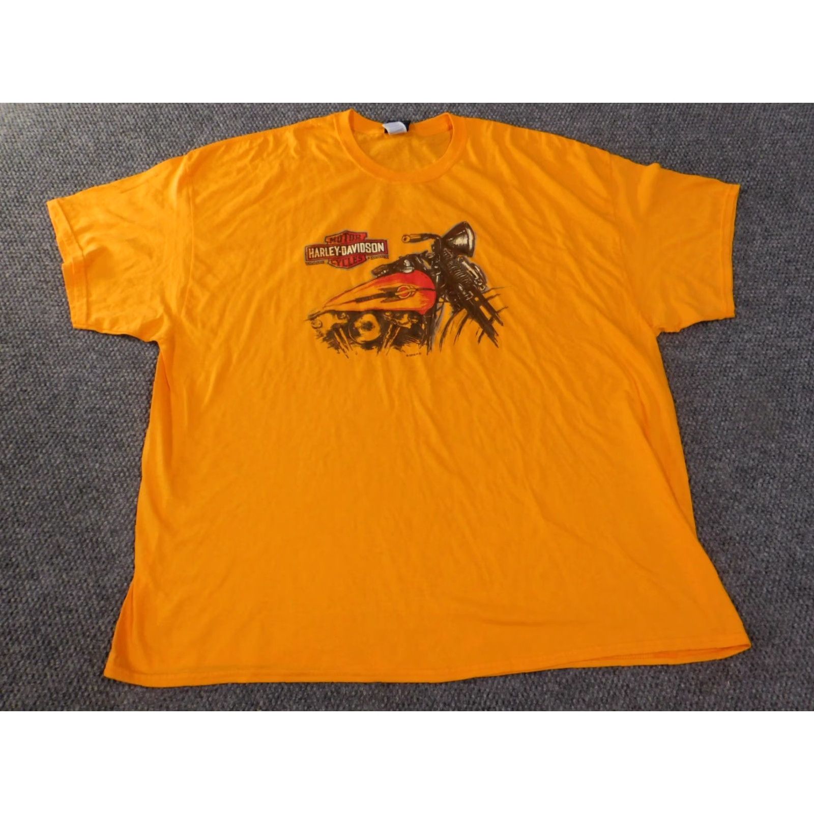 Harley Davidson Harley-Davidson Shirt T-Shirt 4XL Mens Yellow Biker Florida Fort Lauderdale Logo Crew Neck Short Sleeve Cotton Size US XXL / EU 58 / 5 - 4 Thumbnail